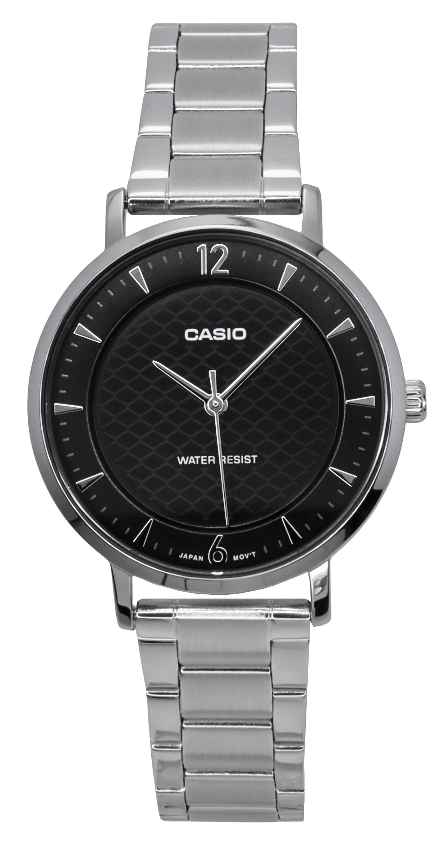 Casio Standard Analog Stainless Steel Black Dial Quartz LTP - VT04D - 1A Women's Watch - Prestige Stones
