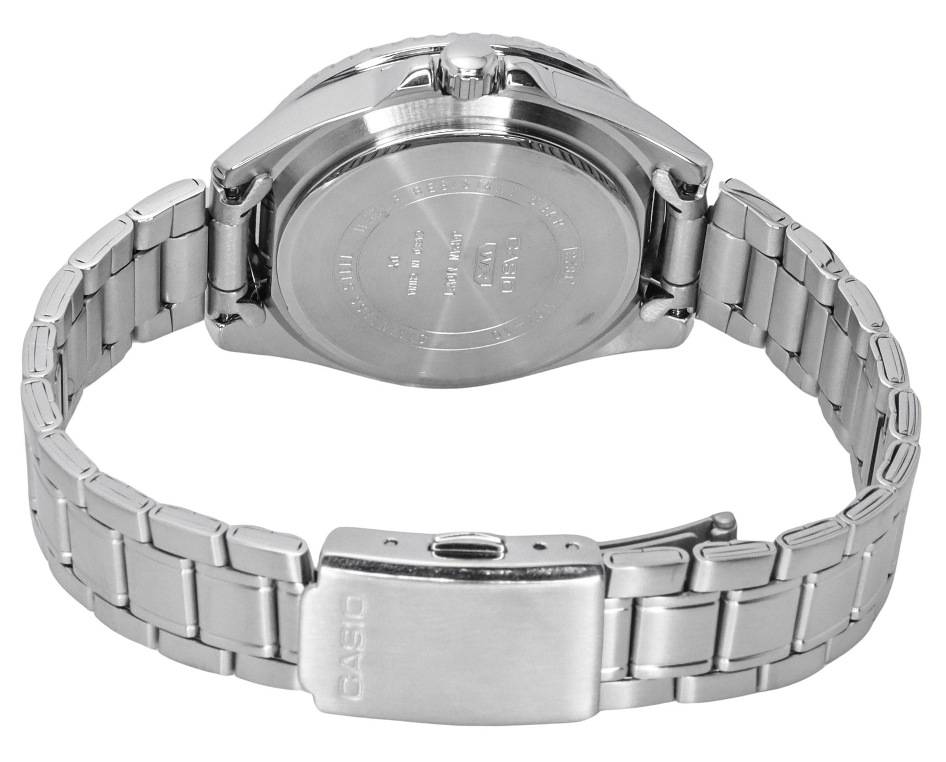 Casio Standard Analog Stainless Steel Black Dial Quartz MDV - 10D - 1A1 Men's Watch - Prestige Stones
