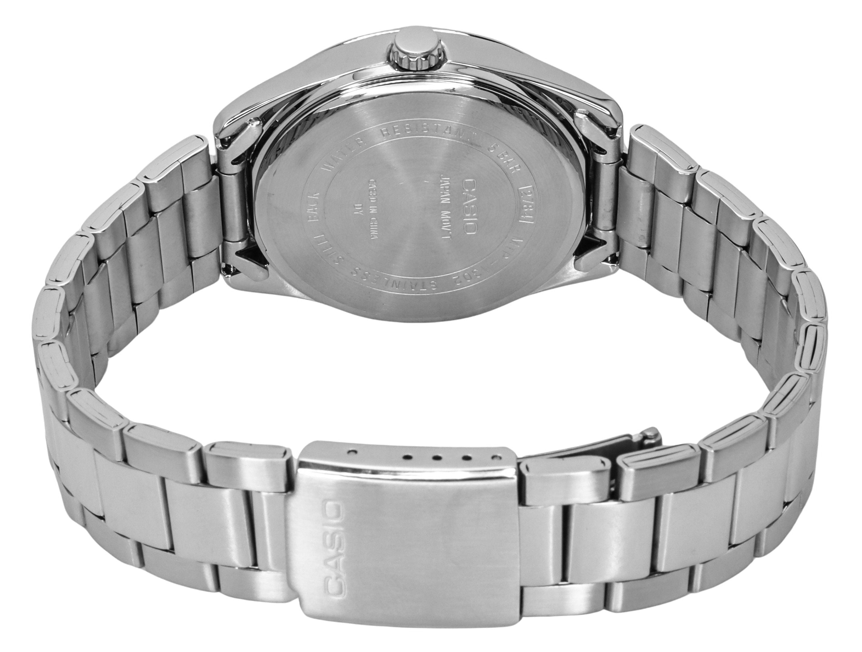 Casio Standard Analog Stainless Steel Black Dial Quartz MTP - 1302D - 1A1 Men's Watch - Prestige Stones