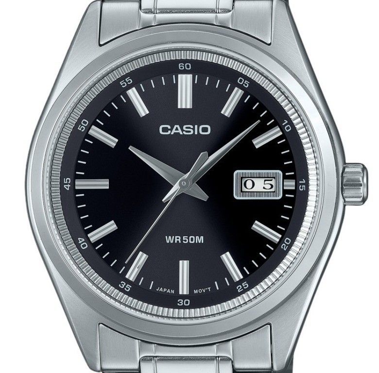 Casio Standard Analog Stainless Steel Black Dial Quartz MTP - B180D - 1A1V Men's Watch - Prestige Stones