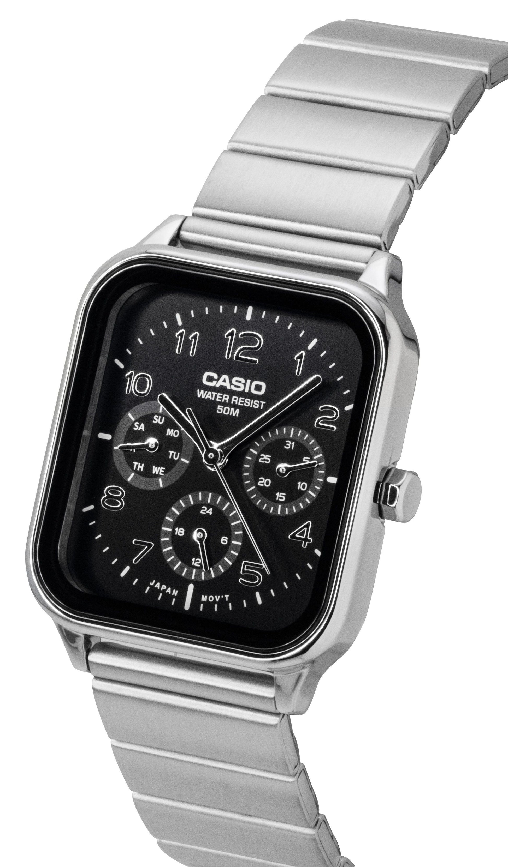 Casio Standard Analog Stainless Steel Black Dial Quartz MTP - M306D - 1AV Men's Watch - Prestige Stones
