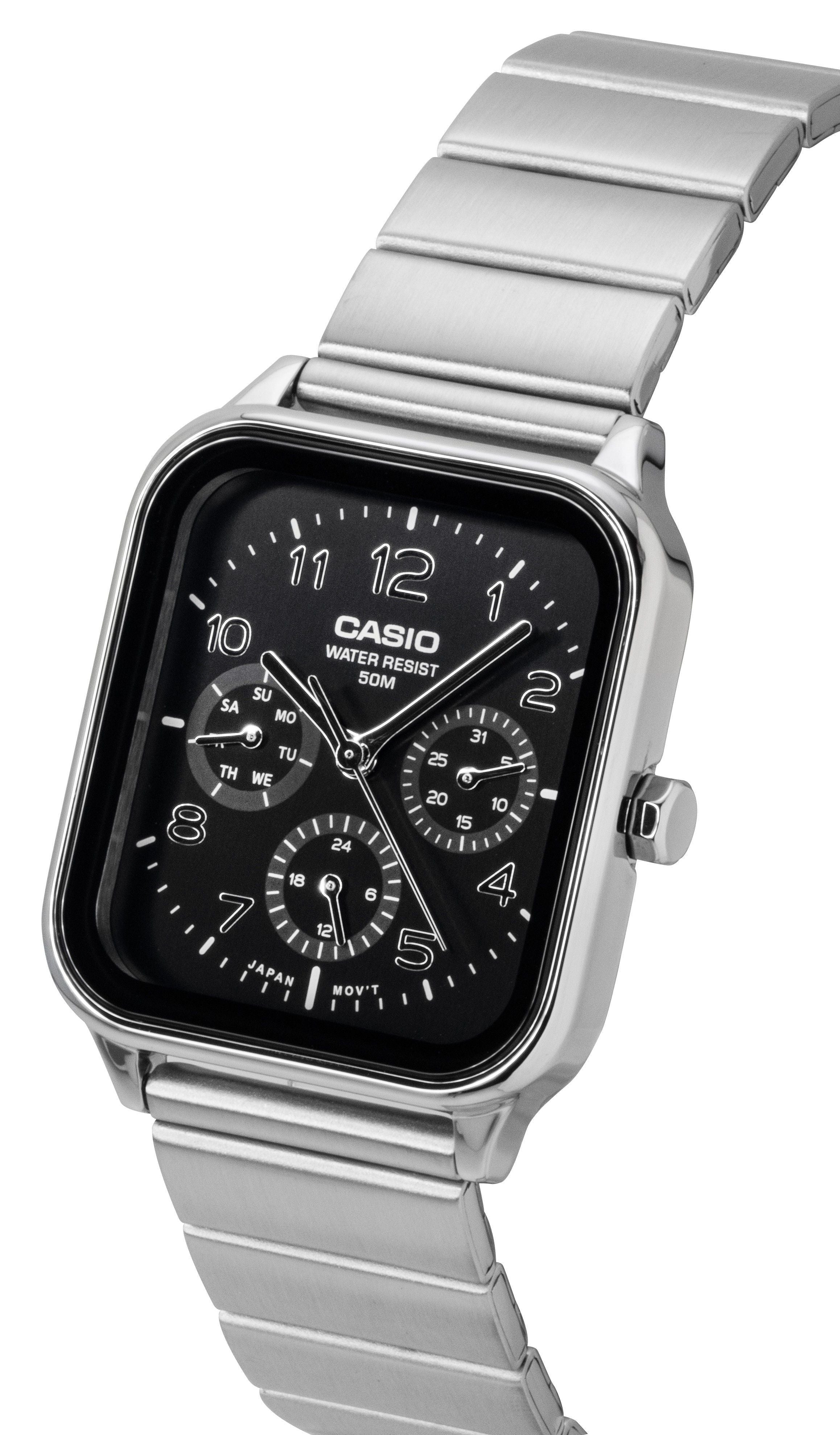 Casio Standard Analog Stainless Steel Black Dial Quartz MTP - M306D - 1AV Men's Watch - Prestige Stones