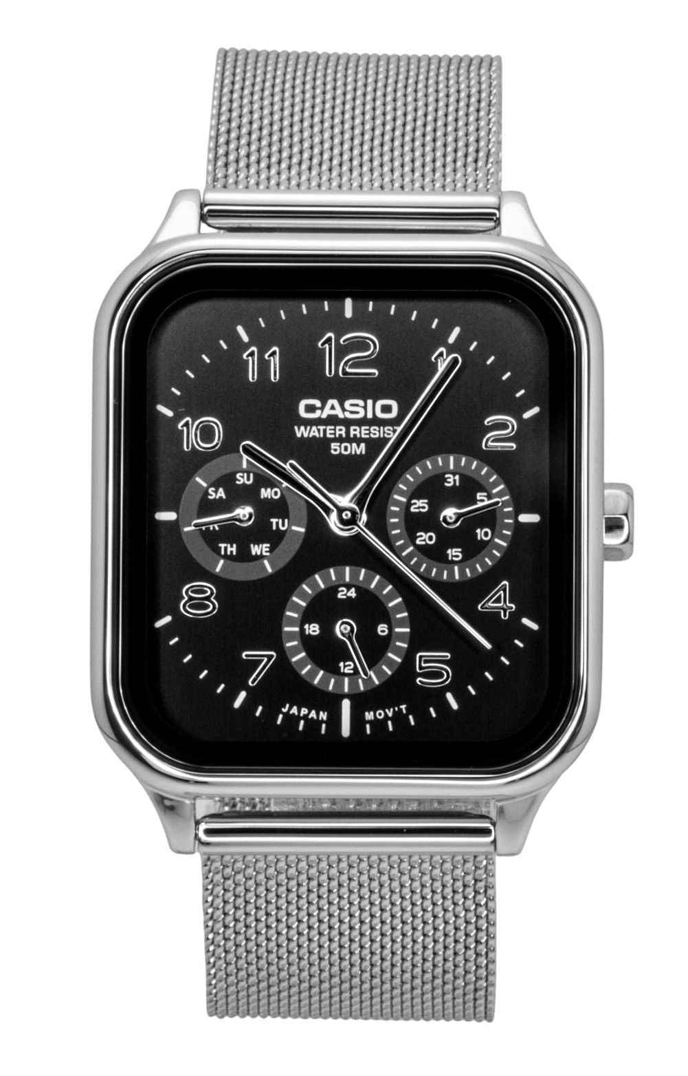 Casio Standard Analog Stainless Steel Black Dial Quartz MTP - M306M - 1AV Men's Watch - Prestige Stones