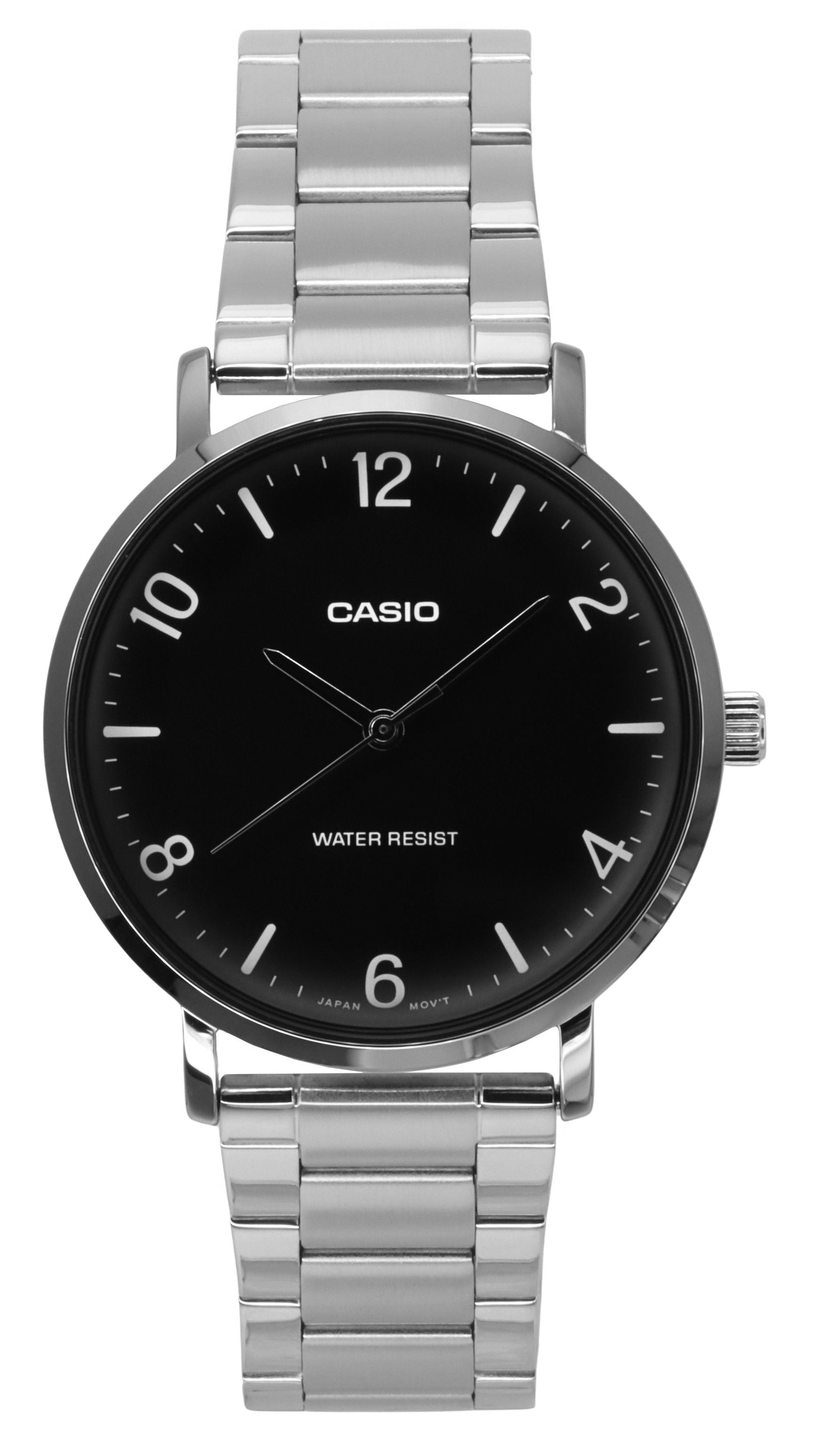 Casio Standard Analog Stainless Steel Black Dial Quartz MTP - VT03D - 1B Men's Watch - Prestige Stones