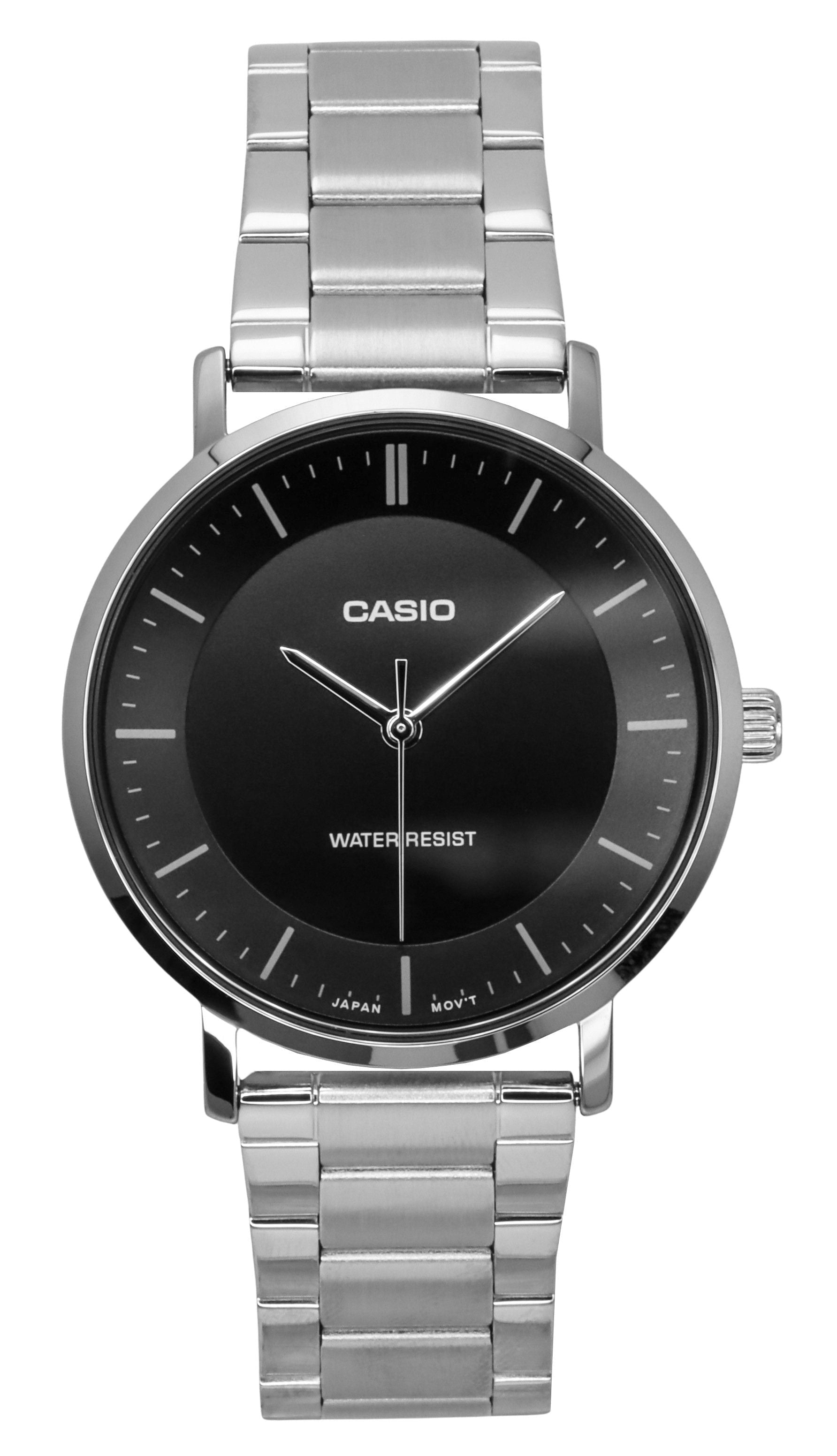 Casio Standard Analog Stainless Steel Black Dial Quartz MTP - VT04D - 1E Men's Watch - Prestige Stones