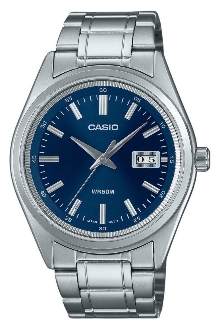 Casio Standard Analog Stainless Steel Blue Dial Quartz MTP - B180D - 2AV Men's Watch - Prestige Stones