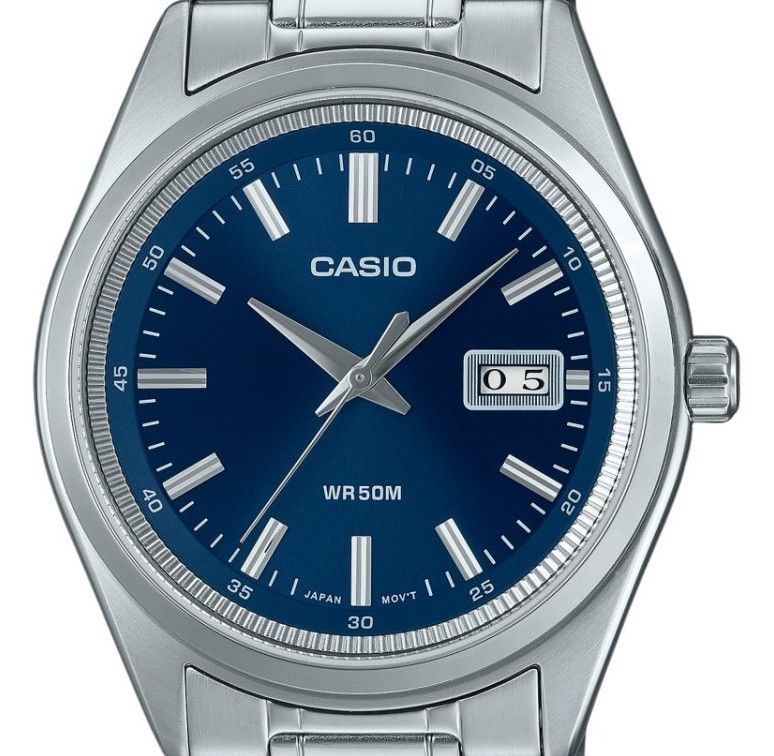 Casio Standard Analog Stainless Steel Blue Dial Quartz MTP - B180D - 2AV Men's Watch - Prestige Stones