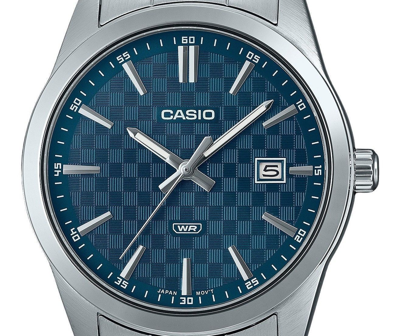 Casio Standard Analog Stainless Steel Blue Dial Quartz MTP - VD03D - 2A2 Men's Watch - Prestige Stones