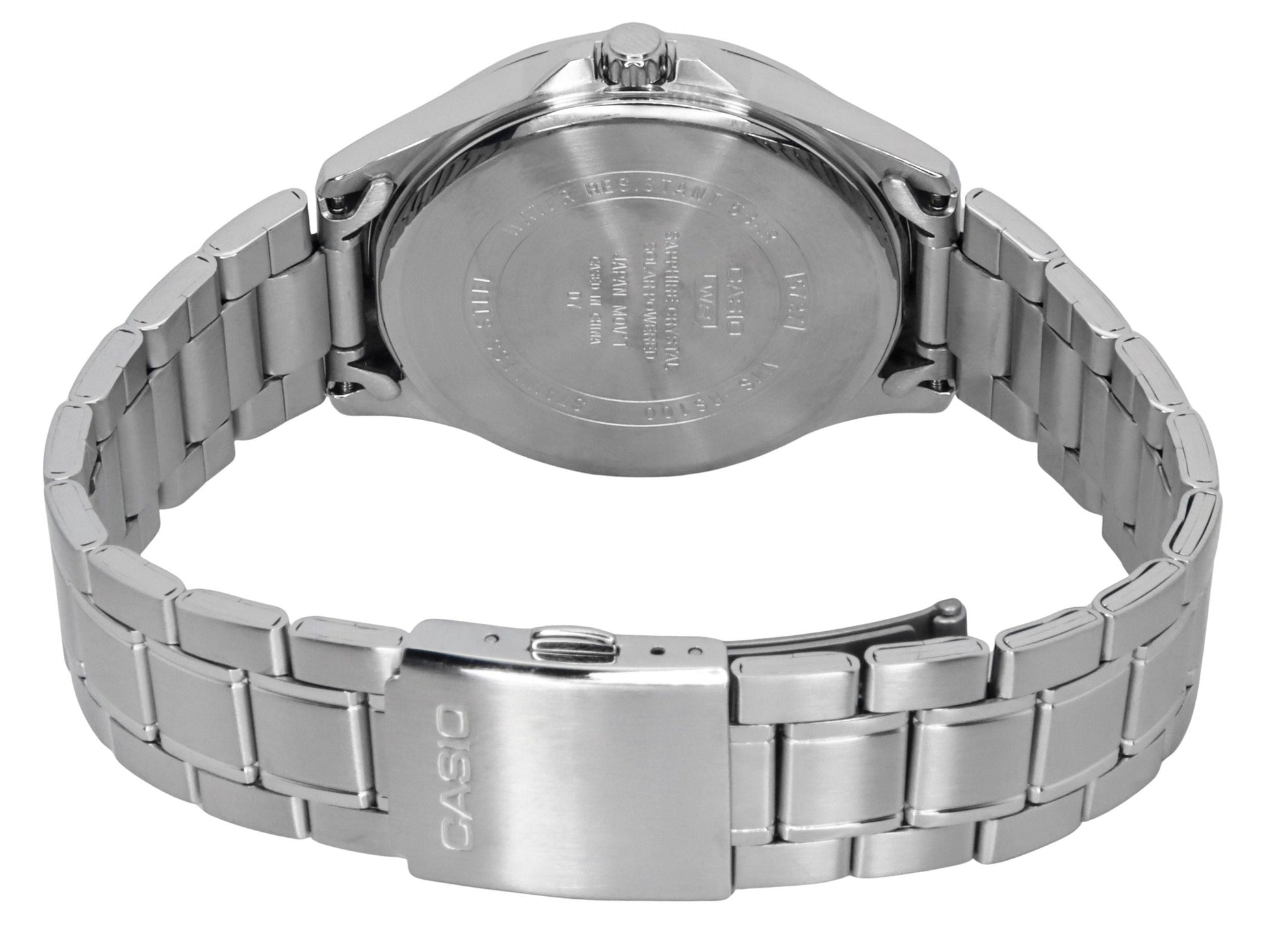Casio Standard Analog Stainless Steel Blue Dial Solar MTS - RS100D - 2AV Men's Watch - Prestige Stones