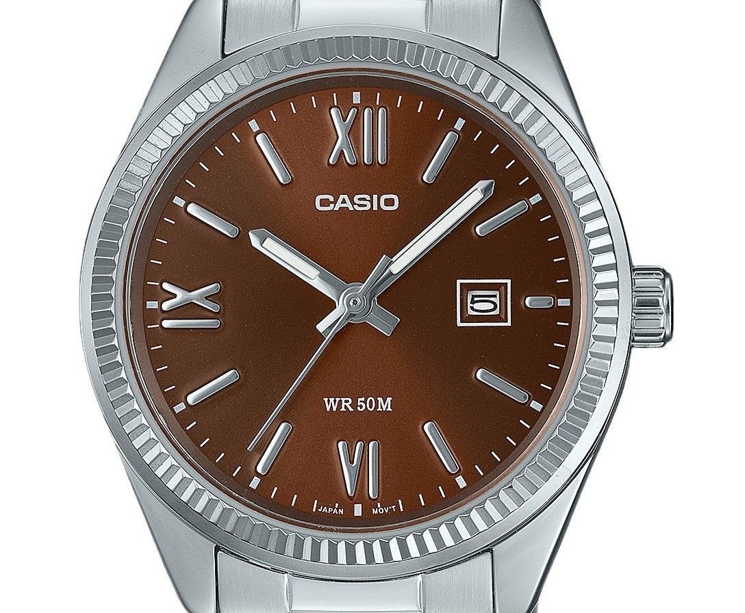 Casio Standard Analog Stainless Steel Brown Dial Quartz LTP - 1302DD - 5AV Women's Watch - Prestige Stones