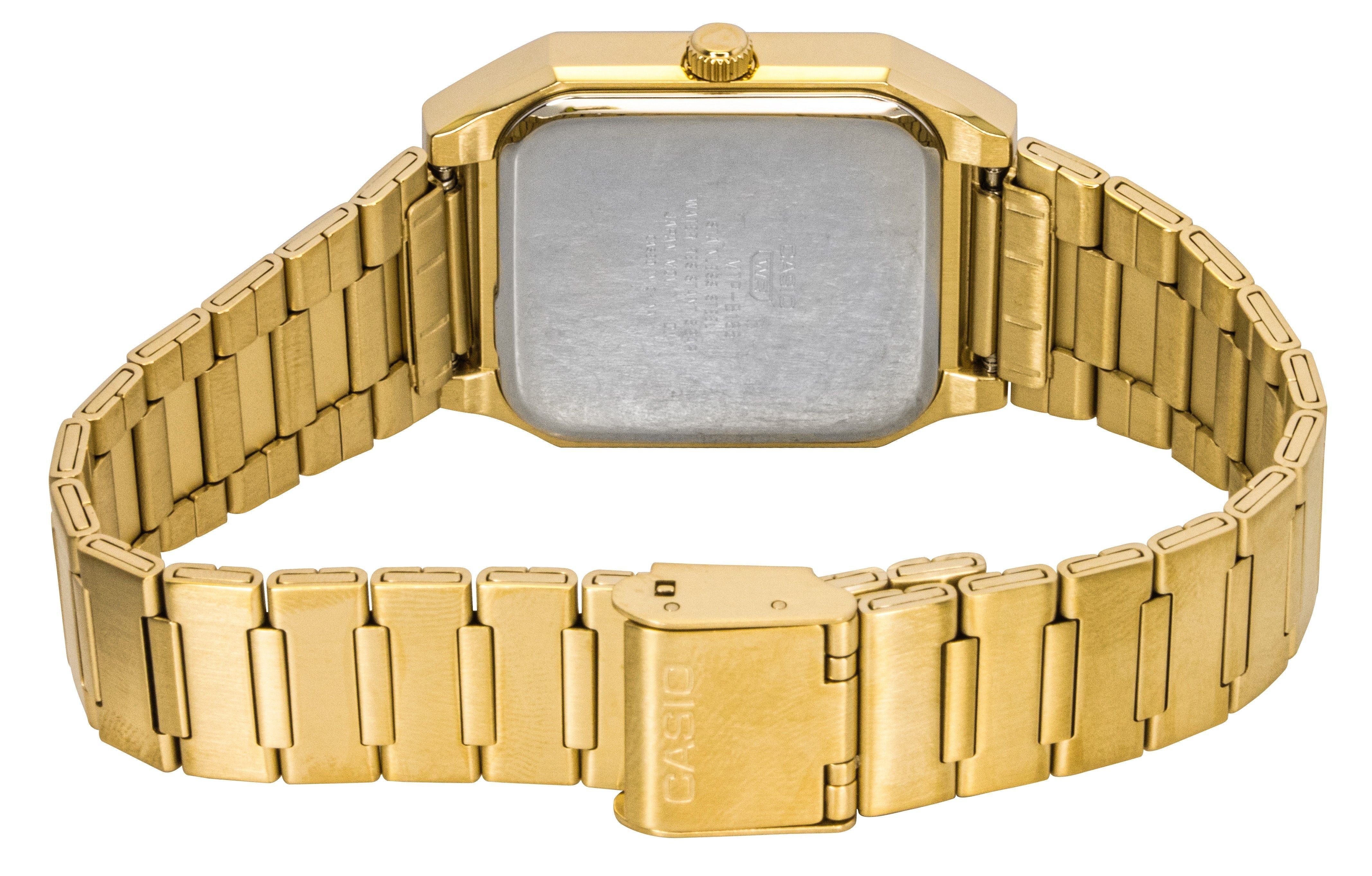 Casio Standard Analog Stainless Steel Gold Dial Quartz MTP - B185G - 9AV Men's Watch - Prestige Stones