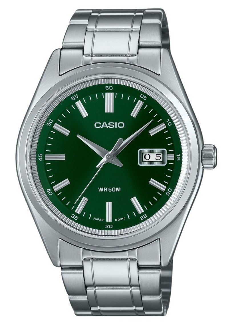 Casio Standard Analog Stainless Steel Green Dial Quartz MTP - B180D - 3AV Men's Watch - Prestige Stones