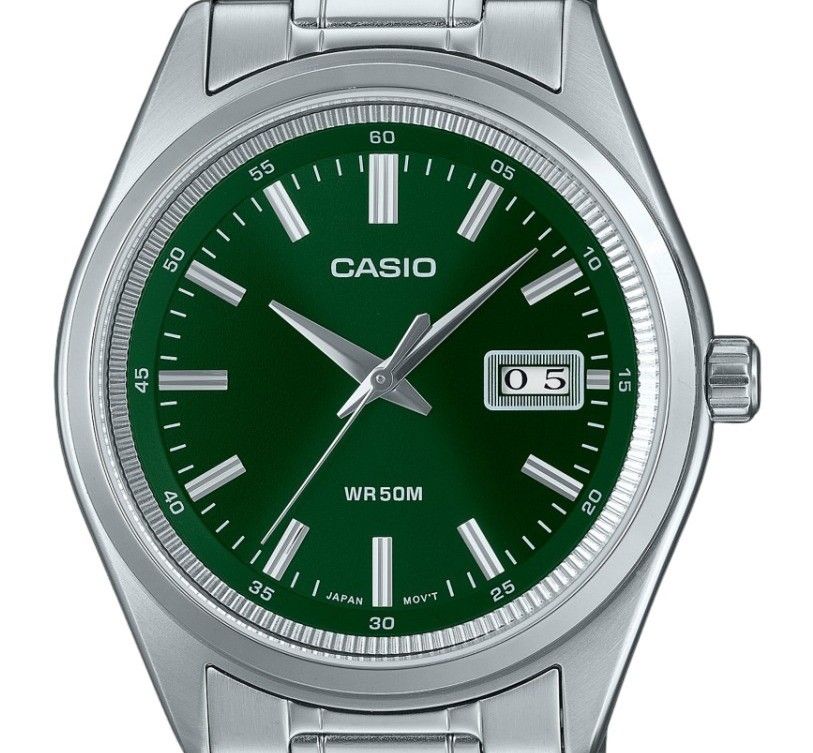 Casio Standard Analog Stainless Steel Green Dial Quartz MTP - B180D - 3AV Men's Watch - Prestige Stones
