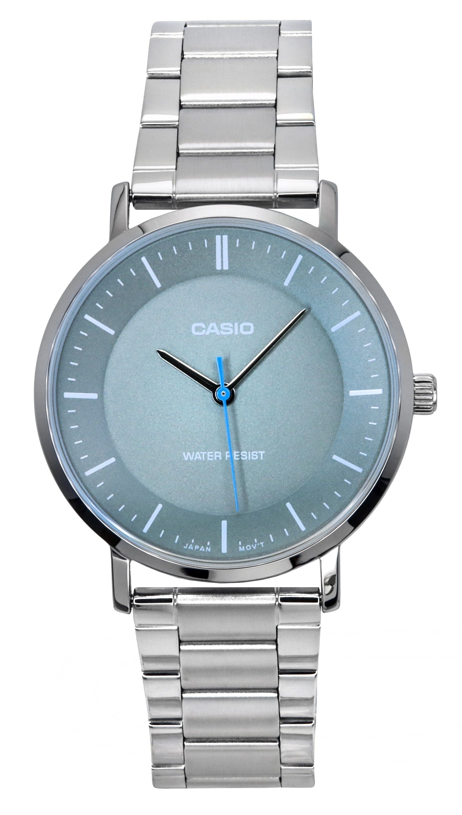 Casio Standard Analog Stainless Steel Grey Dial Quartz MTP - VT04D - 8E Men's Watch - Prestige Stones
