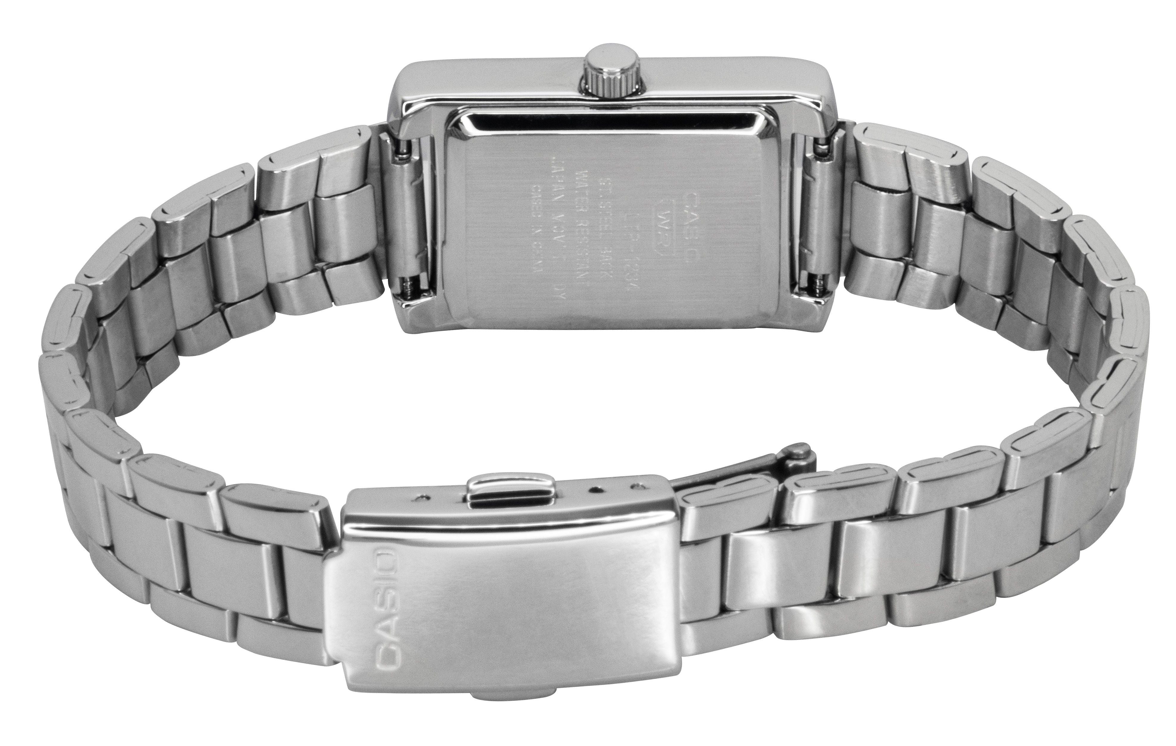 Casio Standard Analog Stainless Steel Mother Of Pearl Dial Quartz LTP - 1234DS - 2A Women's Watch - Prestige Stones
