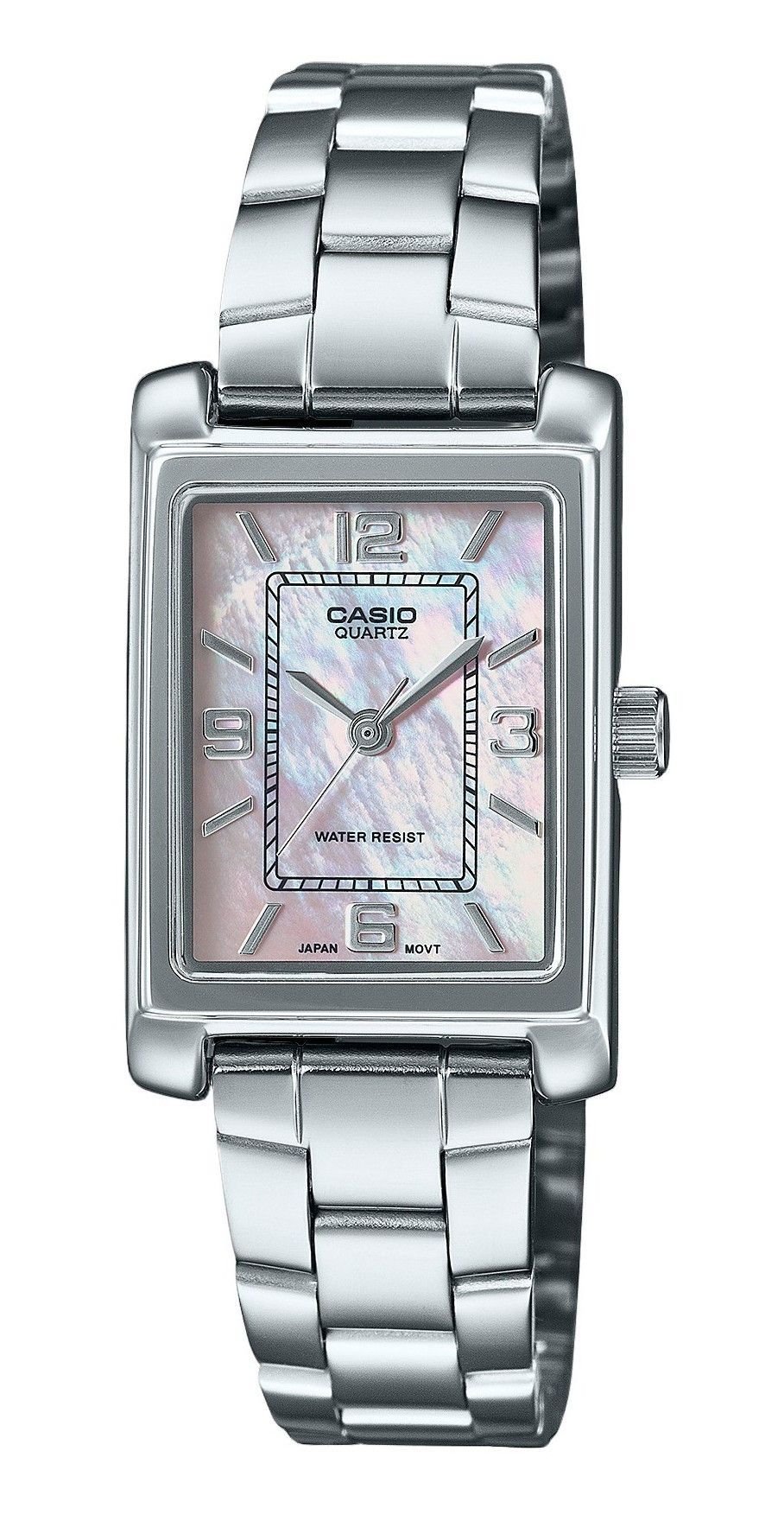 Casio Standard Analog Stainless Steel Mother Of Pearl Dial Quartz LTP - 1234DS - 4A Women's Watch - Prestige Stones