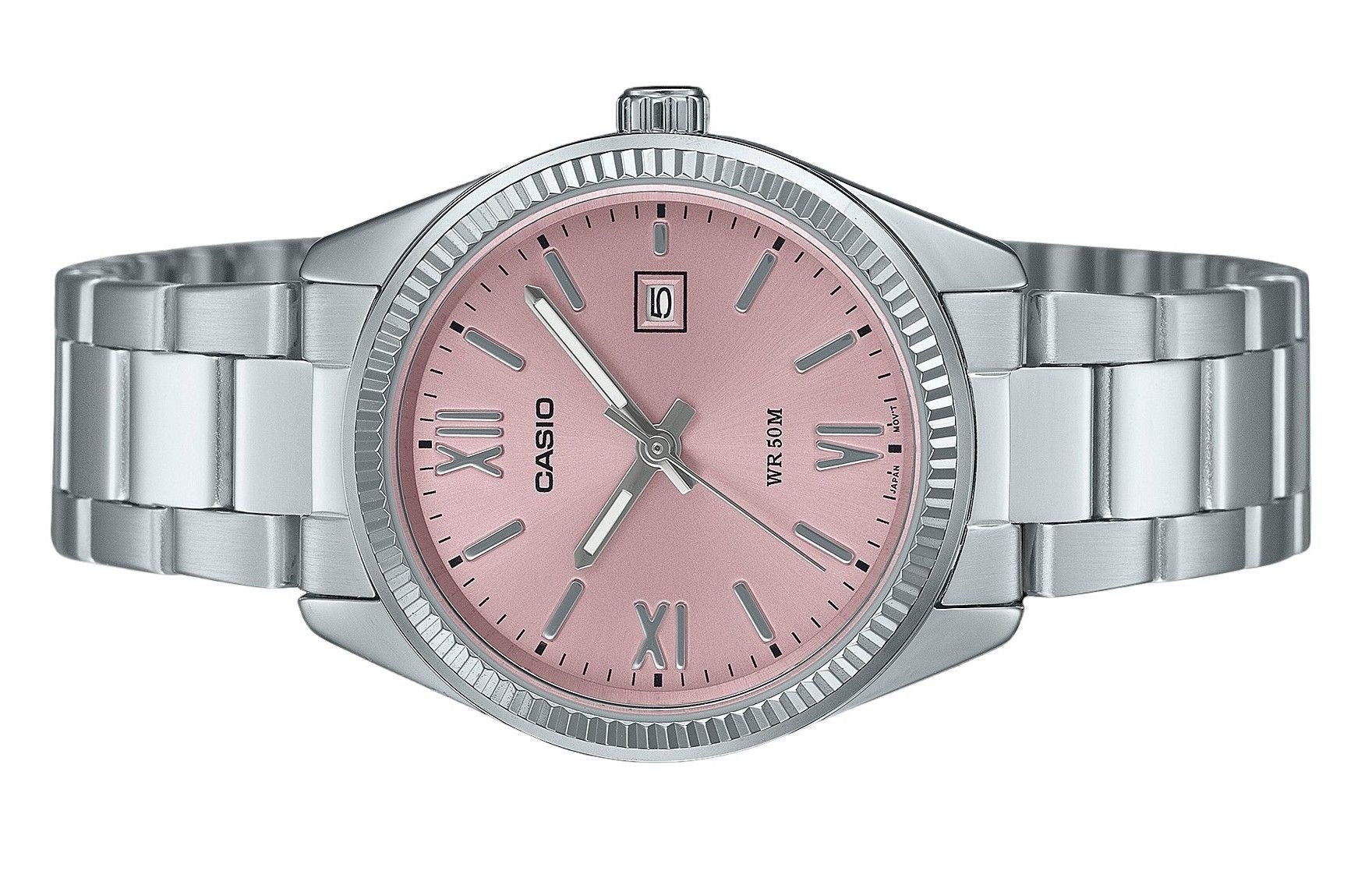 Casio Standard Analog Stainless Steel Pink Dial Quartz LTP - 1302DD - 4A1V Women's Watch - Prestige Stones