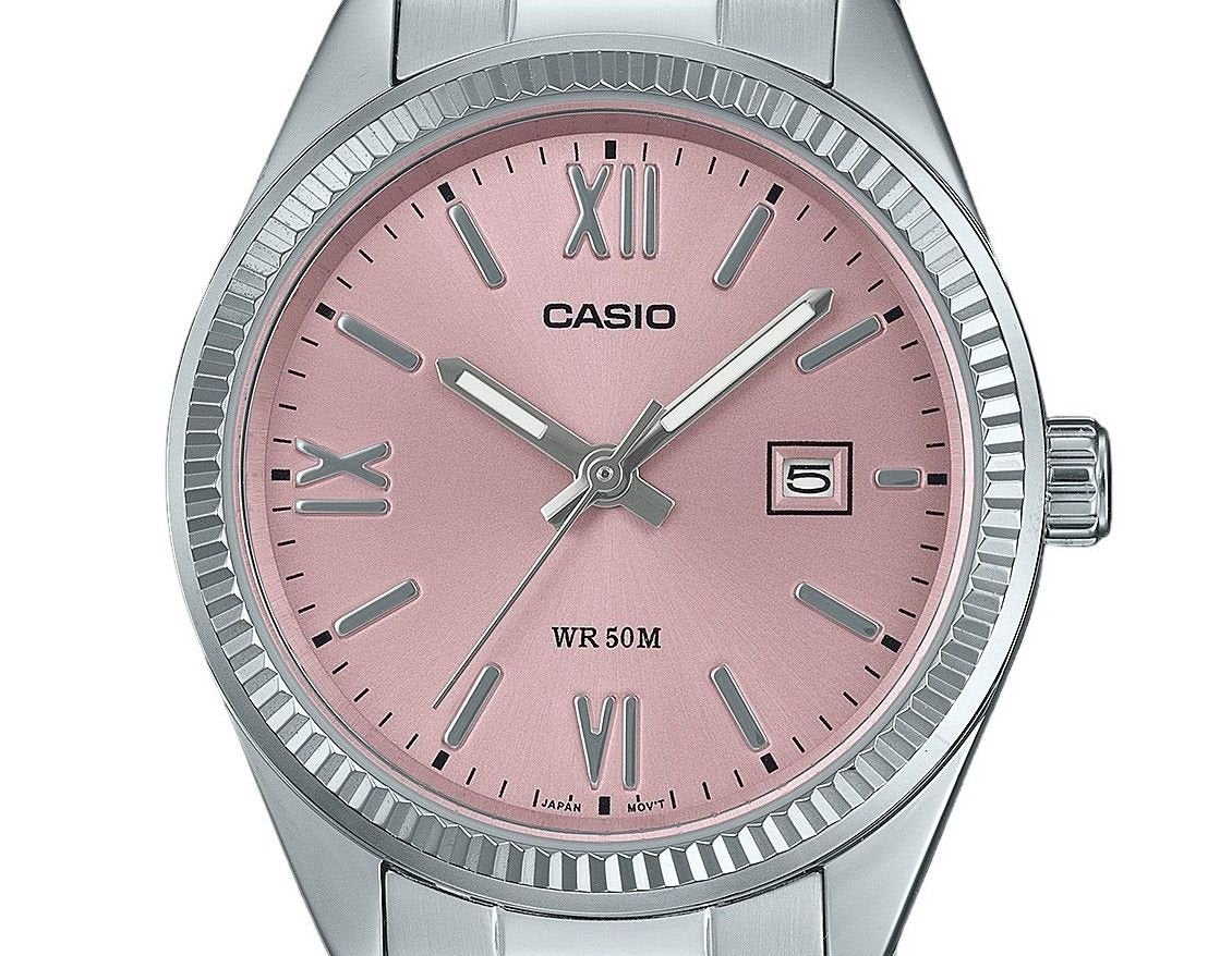 Casio Standard Analog Stainless Steel Pink Dial Quartz LTP - 1302DD - 4A1V Women's Watch - Prestige Stones