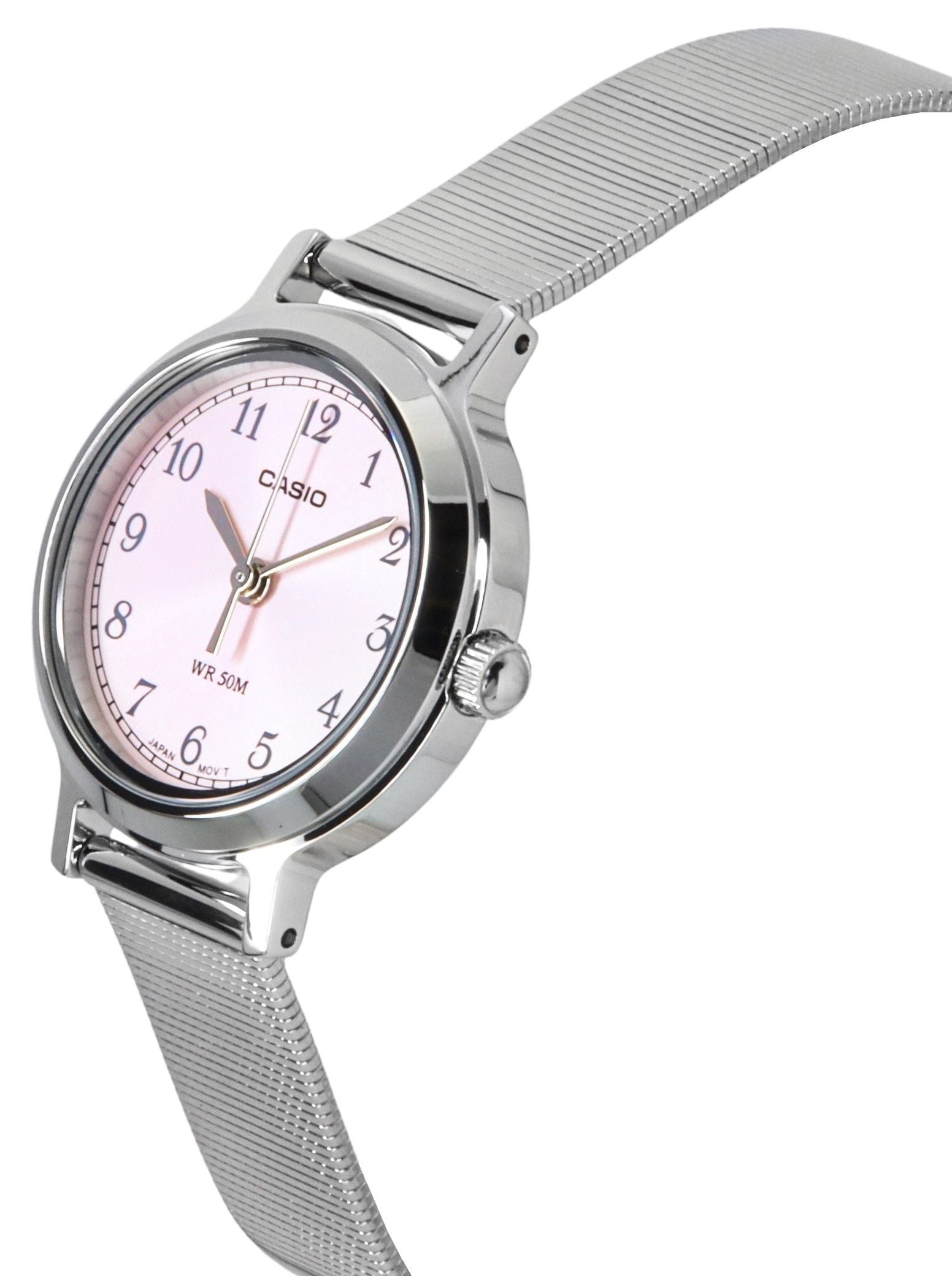 Casio Standard Analog Stainless Steel Pink Dial Quartz LTP - B170D - 4BV Women's Watch - Prestige Stones
