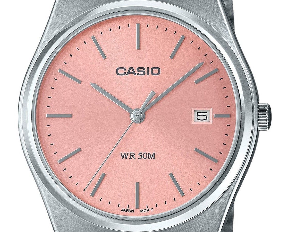 Casio Standard Analog Stainless Steel Pink Dial Quartz MTP - B145D - 4AV Unisex Watch - Prestige Stones