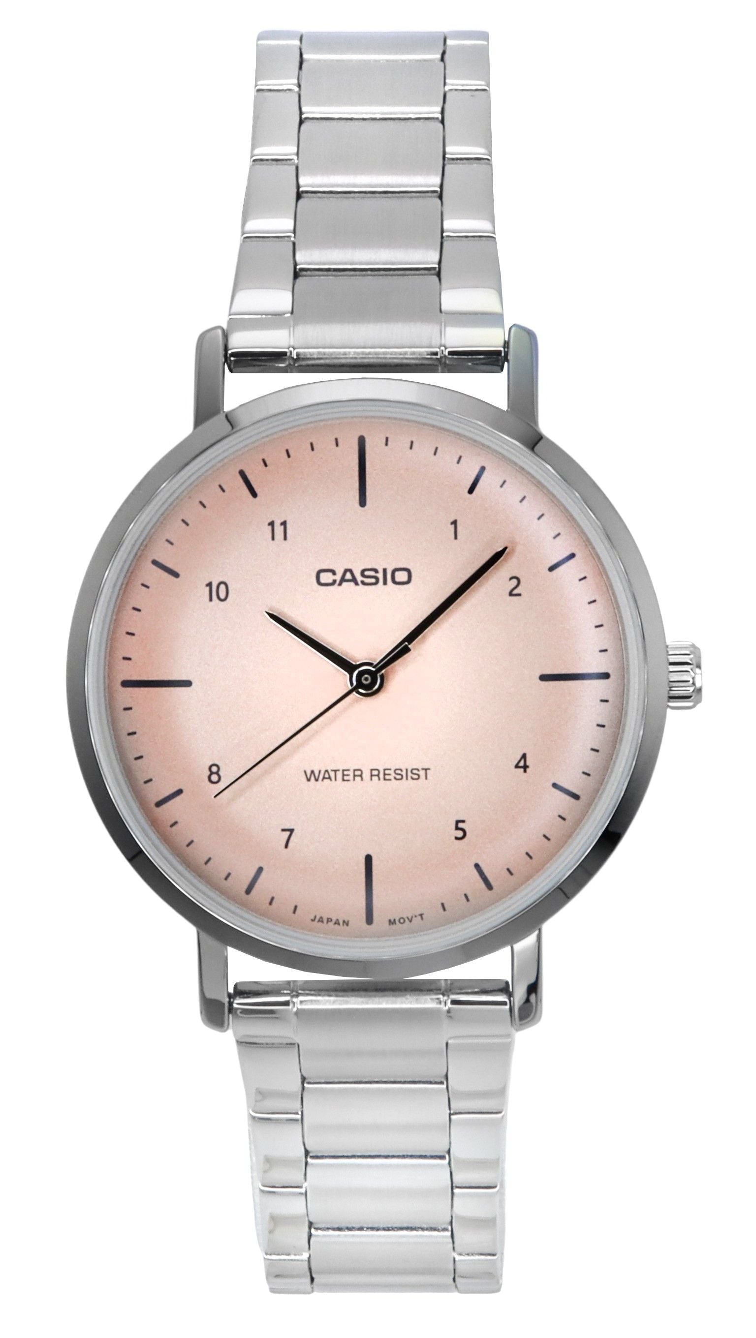 Casio Standard Analog Stainless Steel Salmon Dial Quartz LTP - VT03D - 4B Women's Watch - Prestige Stones