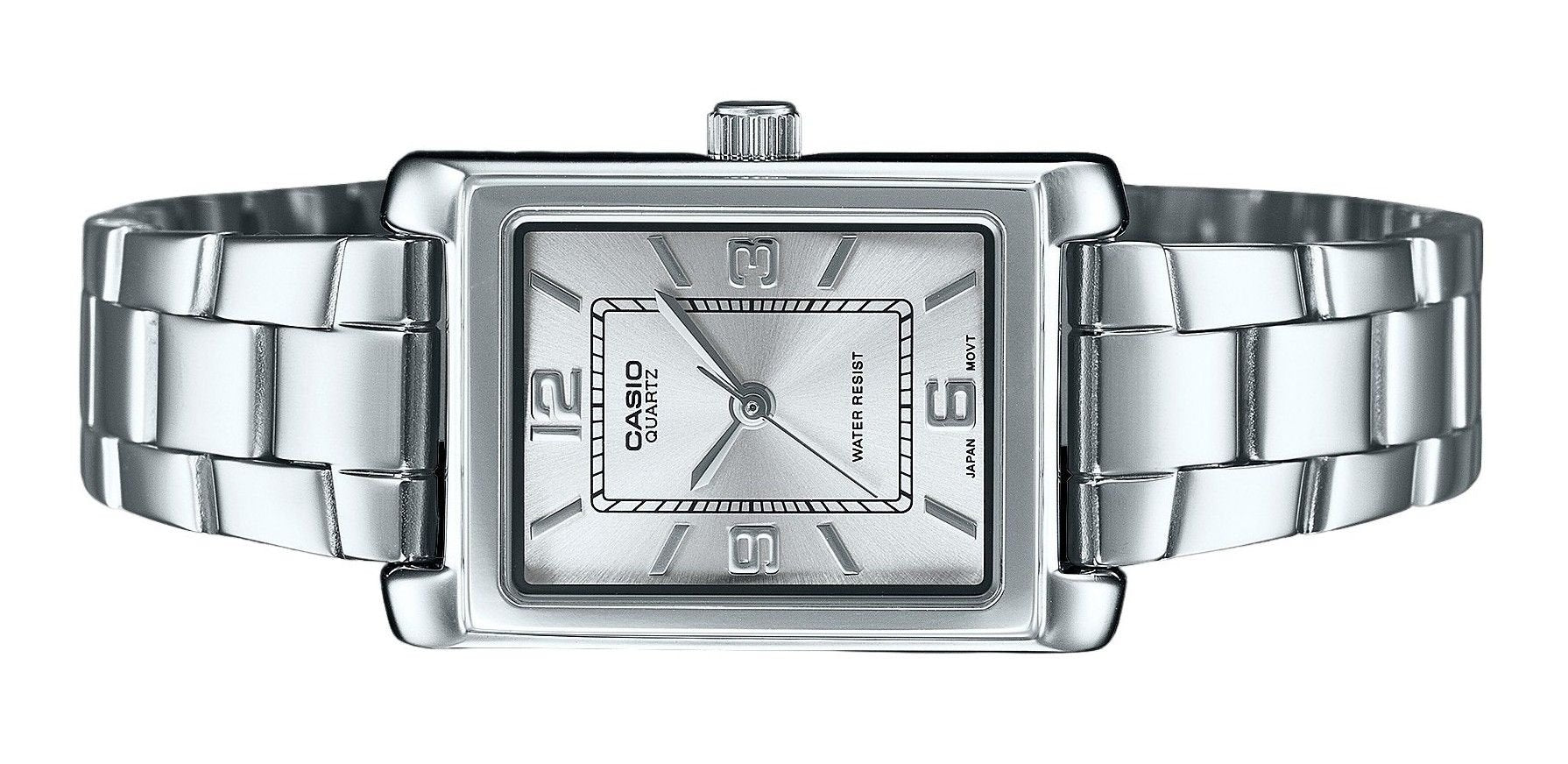 Casio Standard Analog Stainless Steel Silver Dial Quartz LTP - 1234DD - 7A Women's Watch - Prestige Stones