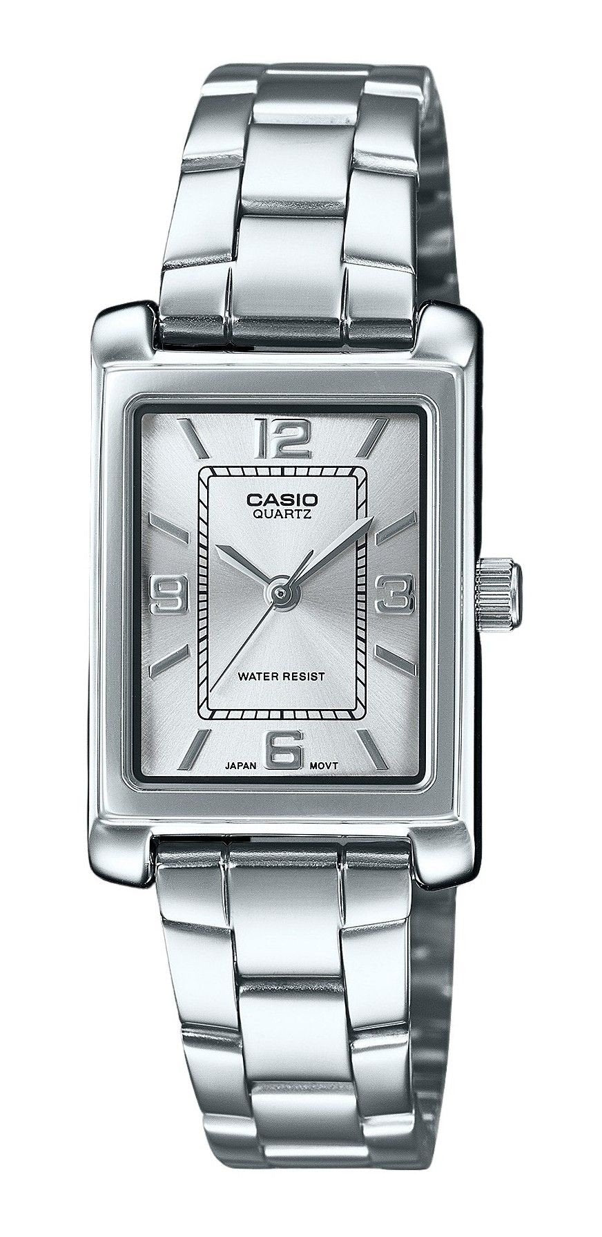 Casio Standard Analog Stainless Steel Silver Dial Quartz LTP - 1234DD - 7A Women's Watch - Prestige Stones