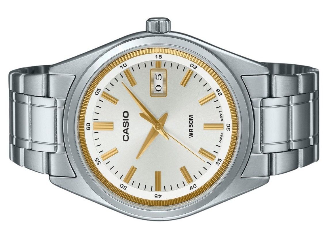 Casio Standard Analog Stainless Steel Silver Dial Quartz MTP - B180D - 7AV Men's Watch - Prestige Stones