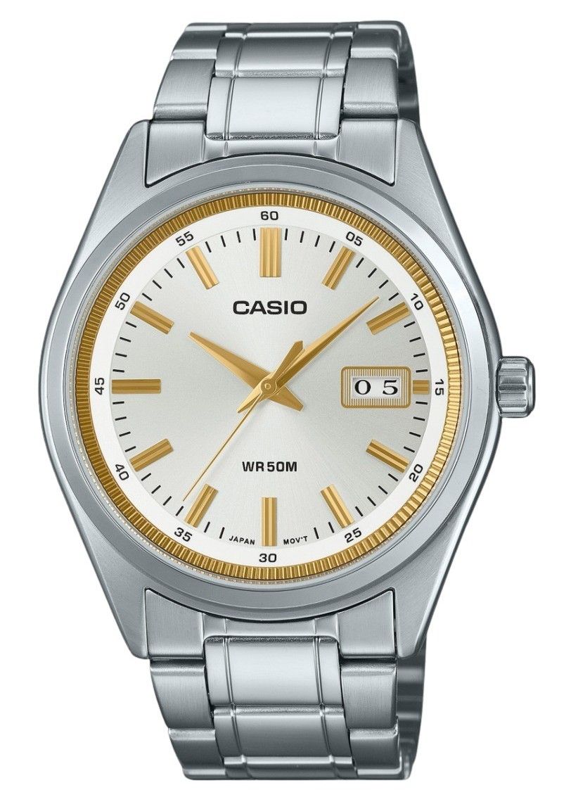 Casio Standard Analog Stainless Steel Silver Dial Quartz MTP - B180D - 7AV Men's Watch - Prestige Stones
