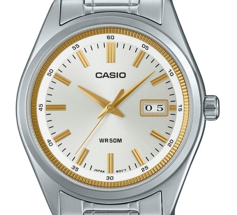 Casio Standard Analog Stainless Steel Silver Dial Quartz MTP - B180D - 7AV Men's Watch - Prestige Stones