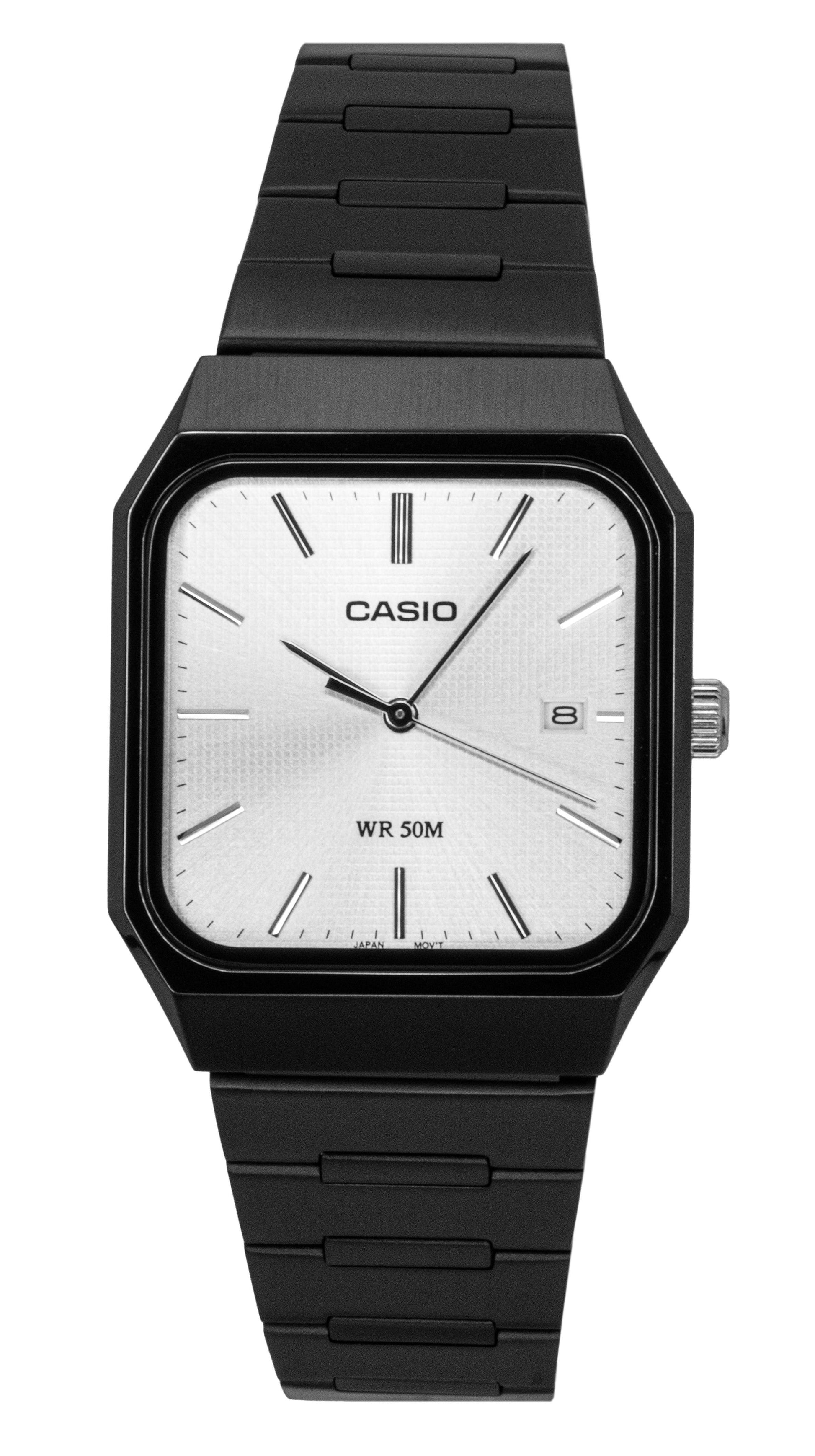 Casio Standard Analog Stainless Steel Silver Dial Quartz MTP - B185B - 7AV Men's Watch - Prestige Stones