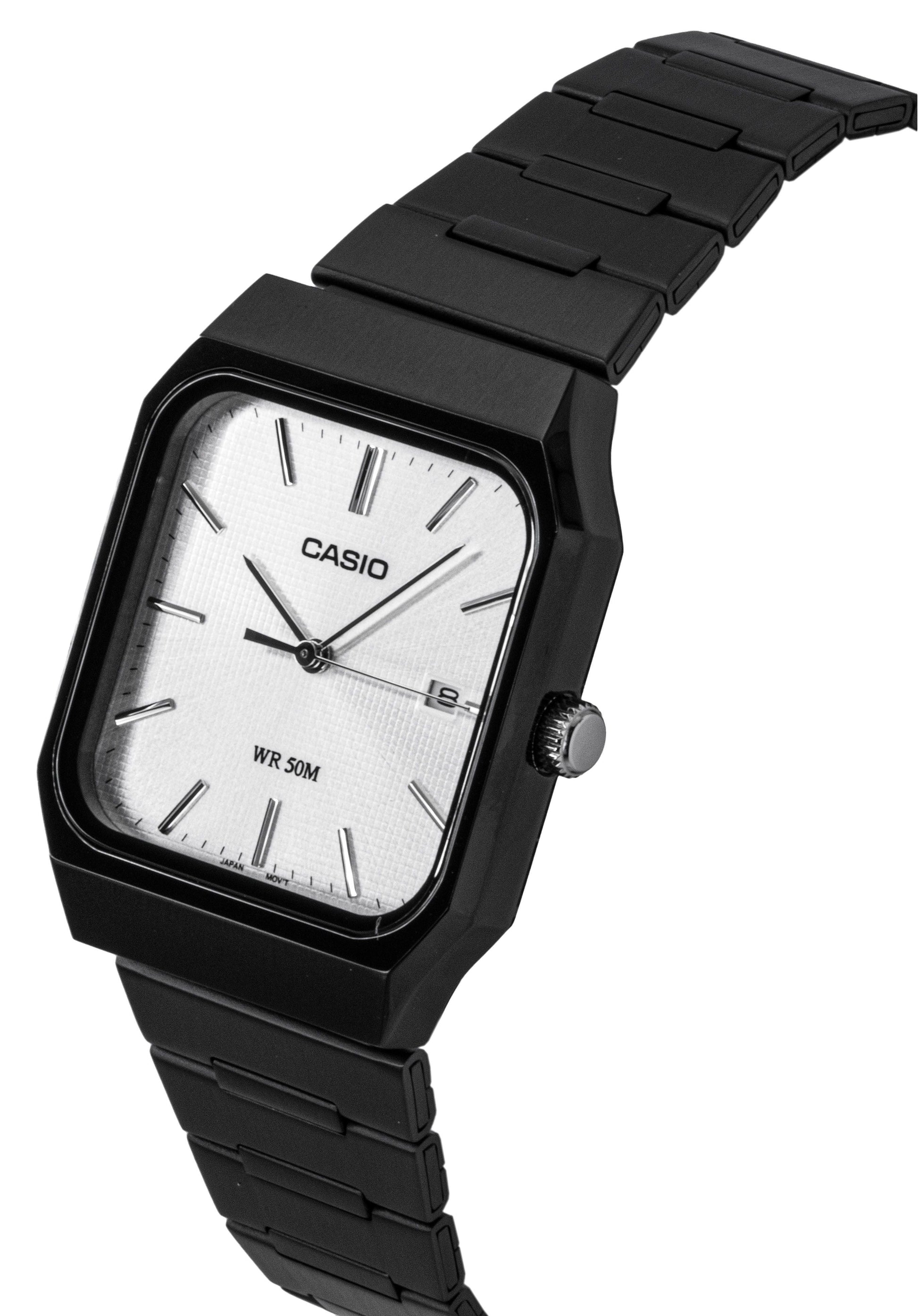 Casio Standard Analog Stainless Steel Silver Dial Quartz MTP - B185B - 7AV Men's Watch - Prestige Stones