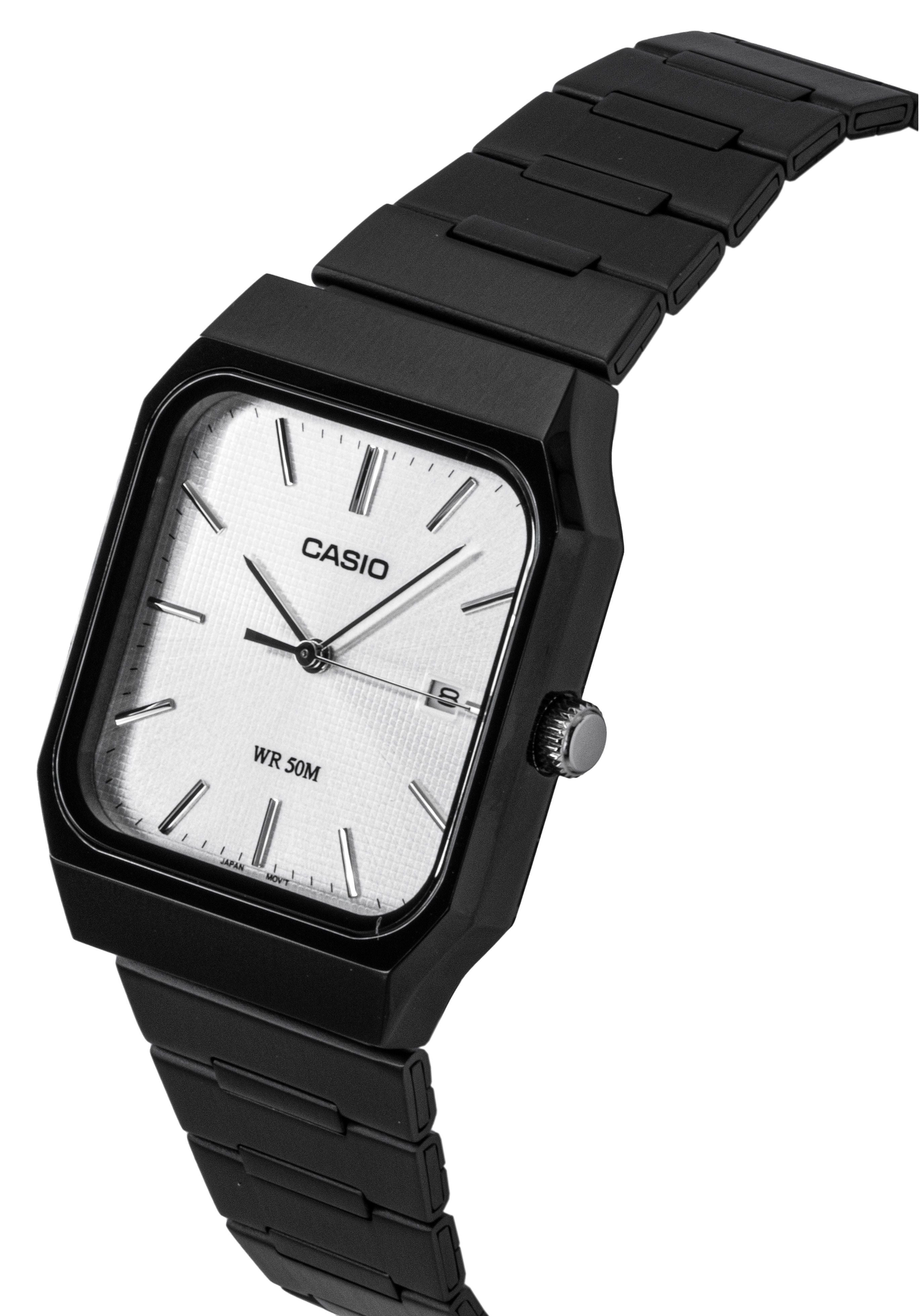 Casio Standard Analog Stainless Steel Silver Dial Quartz MTP - B185B - 7AV Men's Watch - Prestige Stones