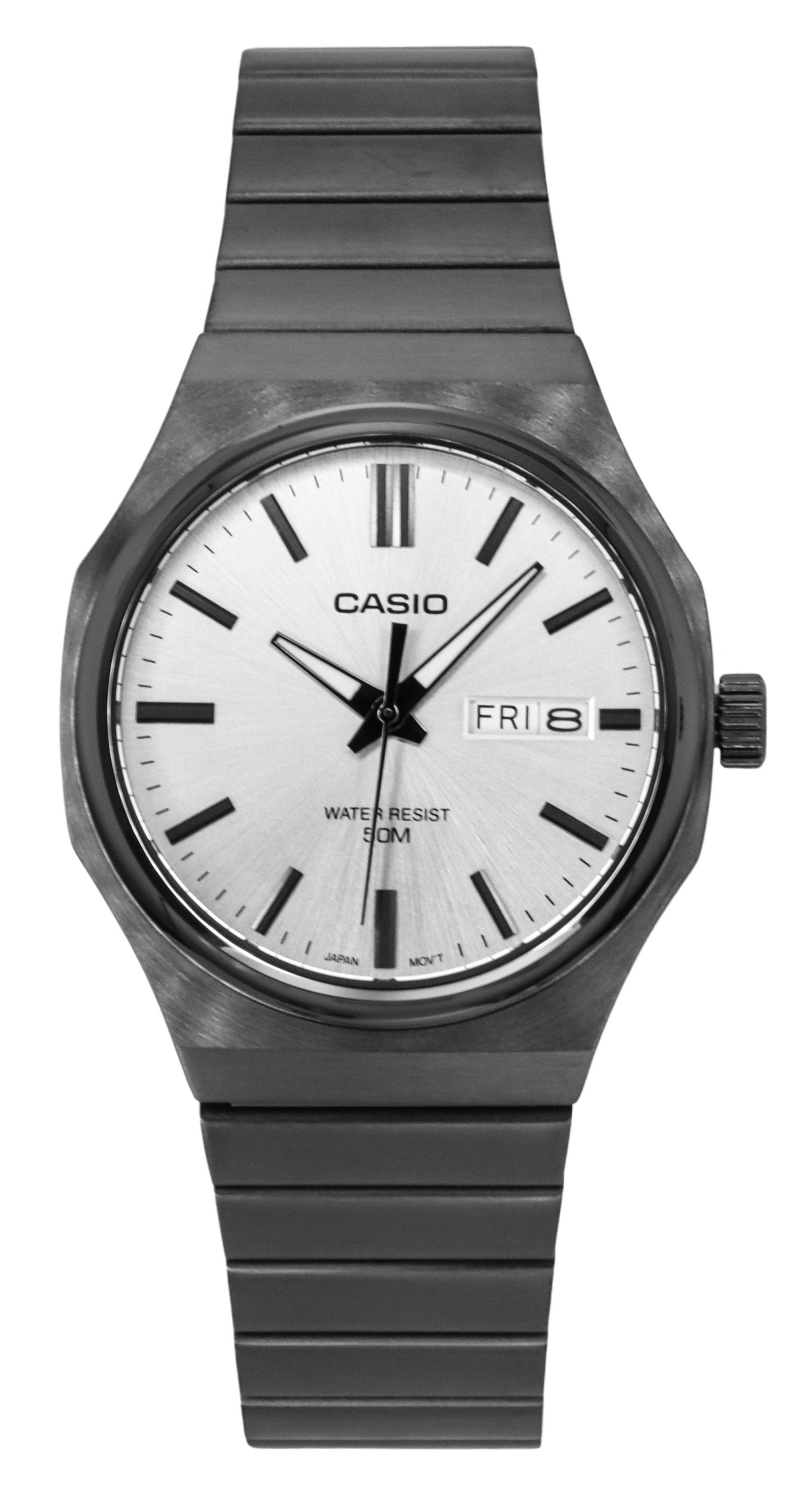 Casio Standard Analog Stainless Steel Silver Dial Quartz MTP - E735B - 7AV Men's Watch - Prestige Stones
