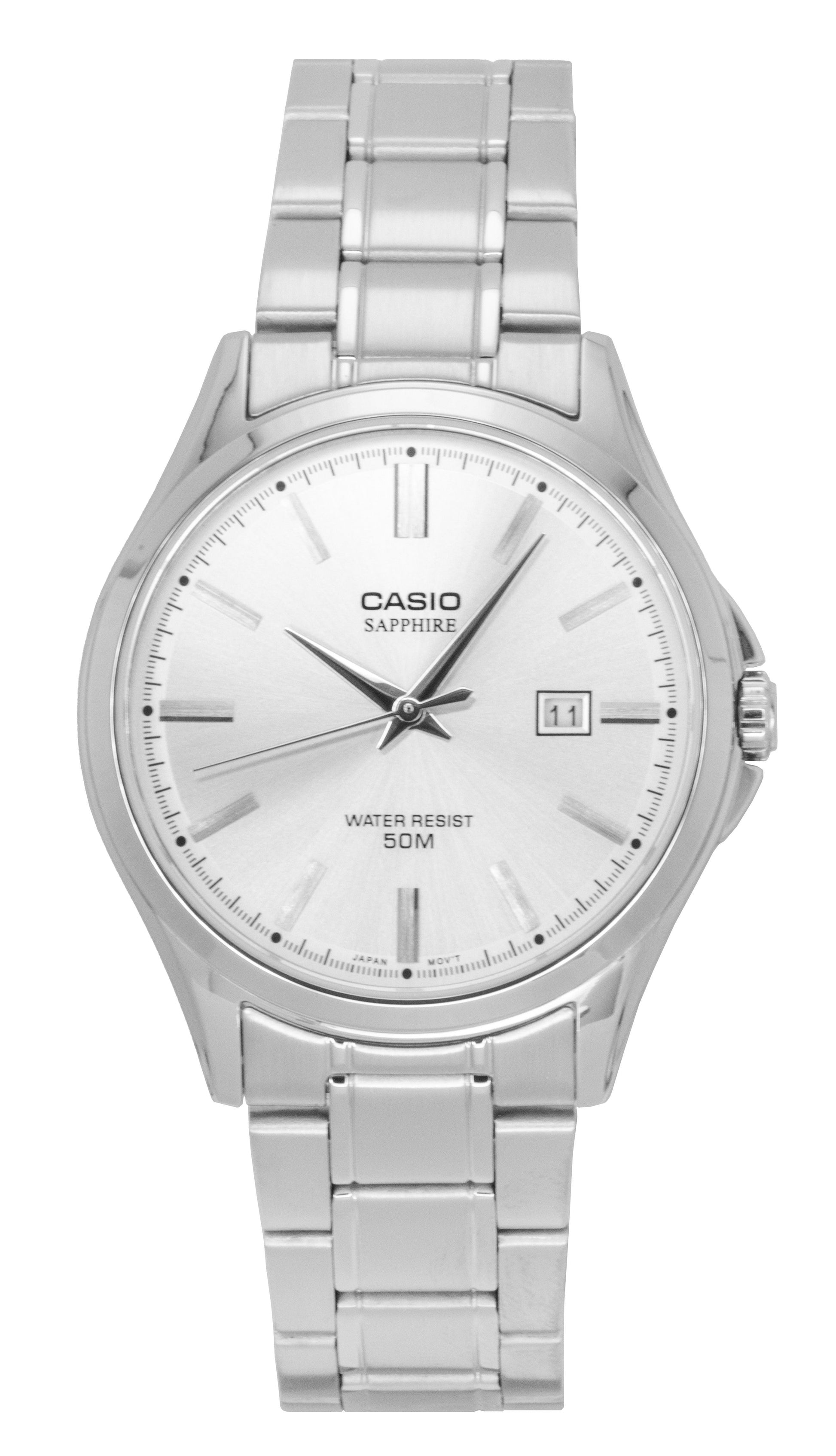 Casio Standard Analog Stainless Steel Silver Dial Quartz MTS - 115D - 7AV Men's Watch - Prestige Stones