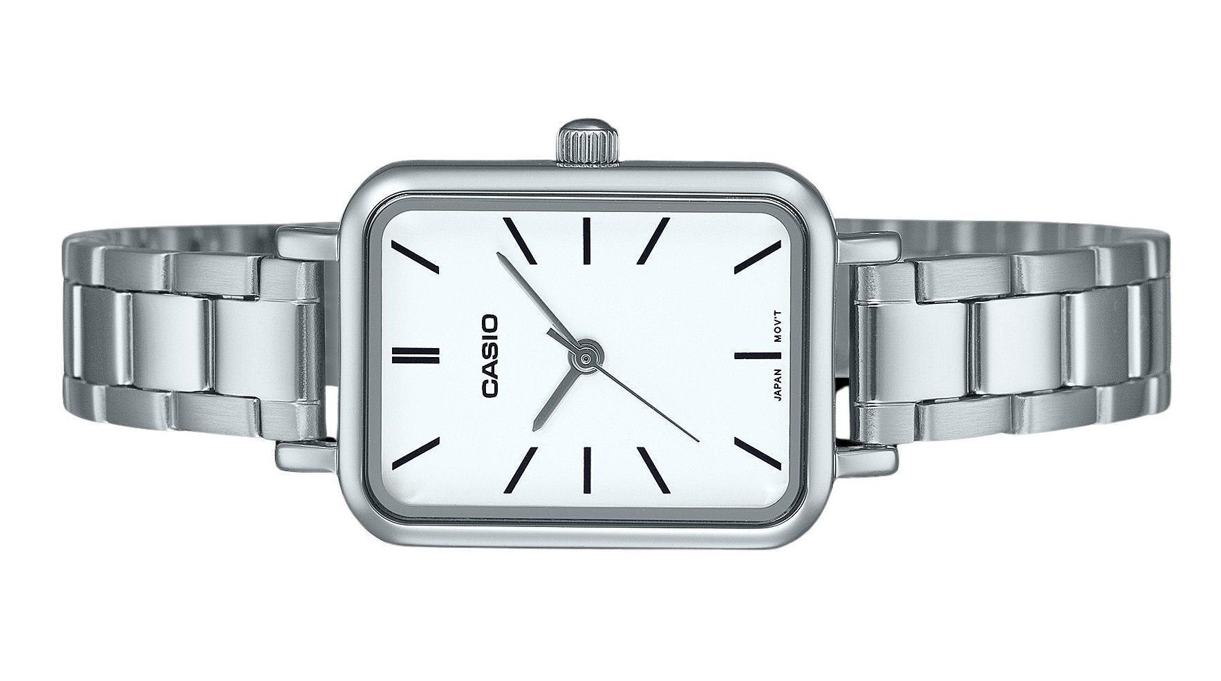 Casio Standard Analog Stainless Steel White Dial Quartz LTP - V009D - 7E Women's Watch - Prestige Stones