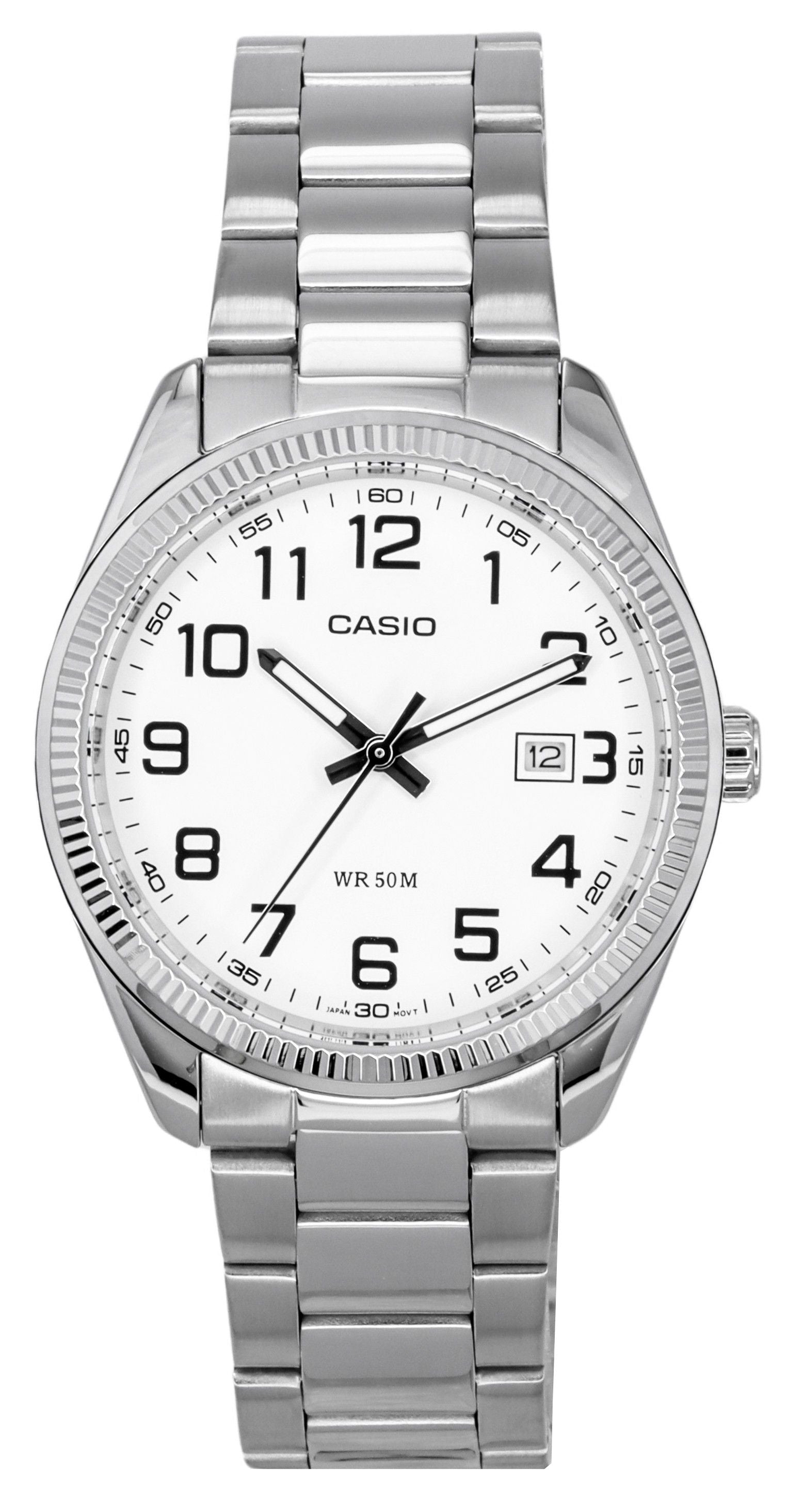 Casio Standard Analog Stainless Steel White Dial Quartz MTP - 1302D - 7B Men's Watches - Prestige Stones
