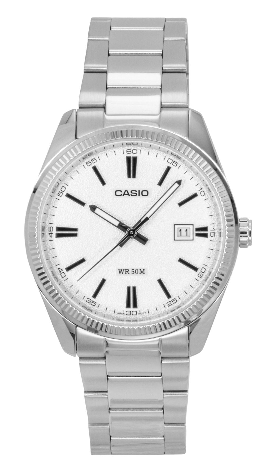 Casio Standard Analog Stainless Steel White Dial Quartz MTP - 1302DA - 7AV Unisex Watch - Prestige Stones