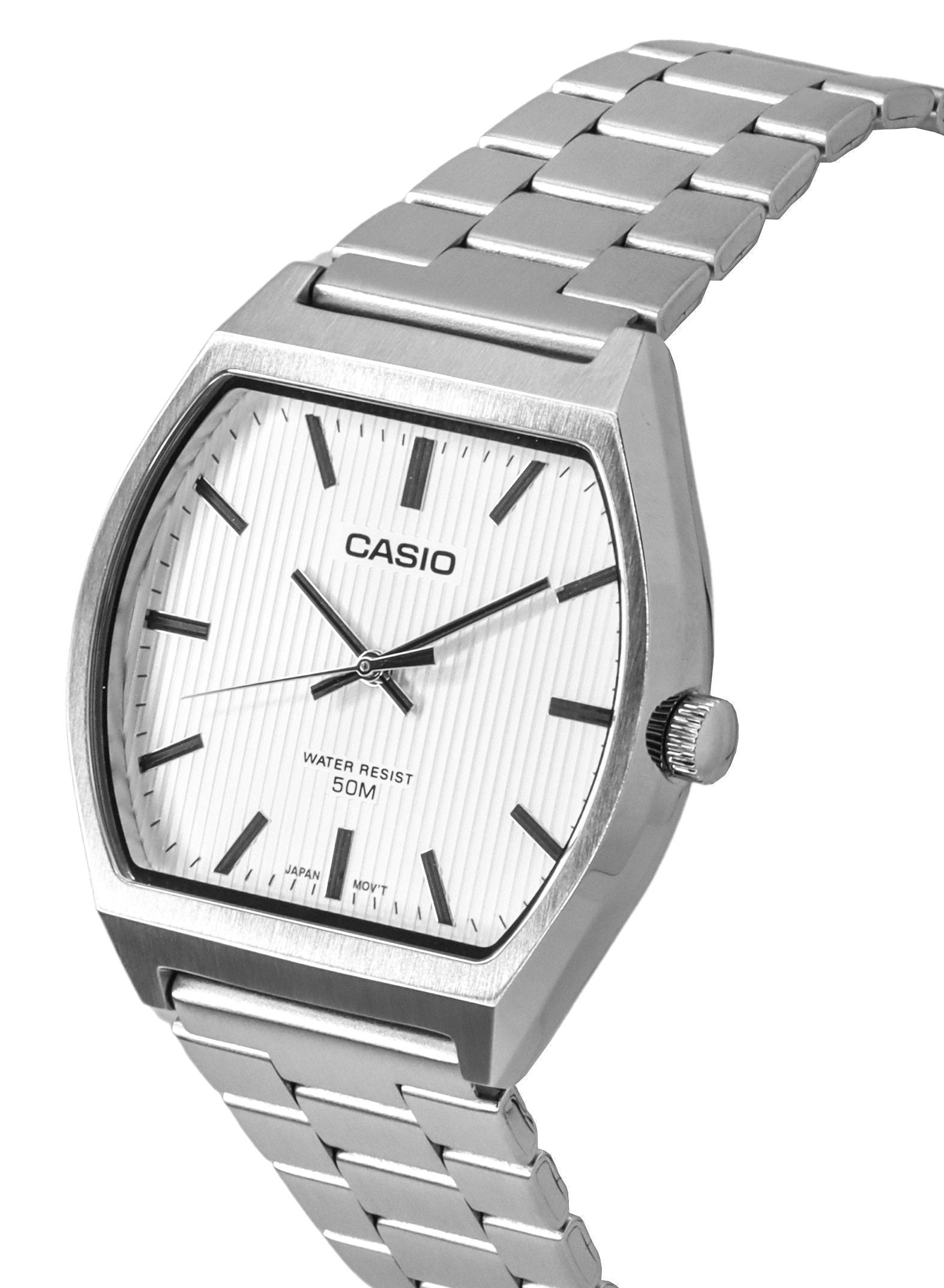 Casio Standard Analog Stainless Steel White Dial Quartz MTP - B140D - 7A Men's Watch - Prestige Stones