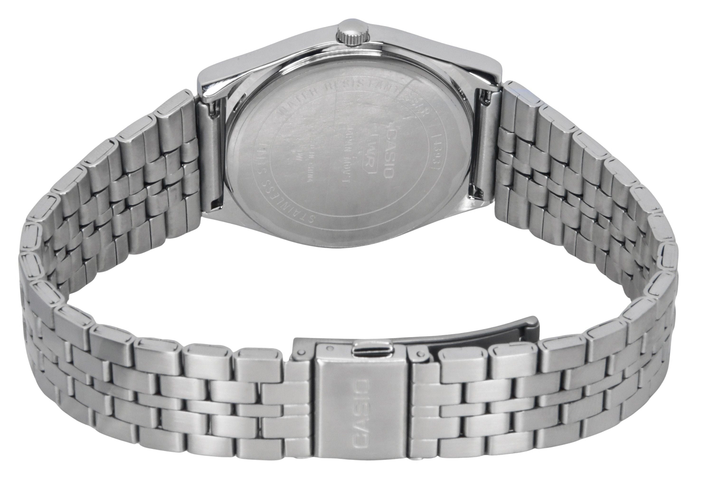 Casio Standard Analog Stainless Steel White Dial Quartz MTP - B145D - 7B Men's Watch - Prestige Stones
