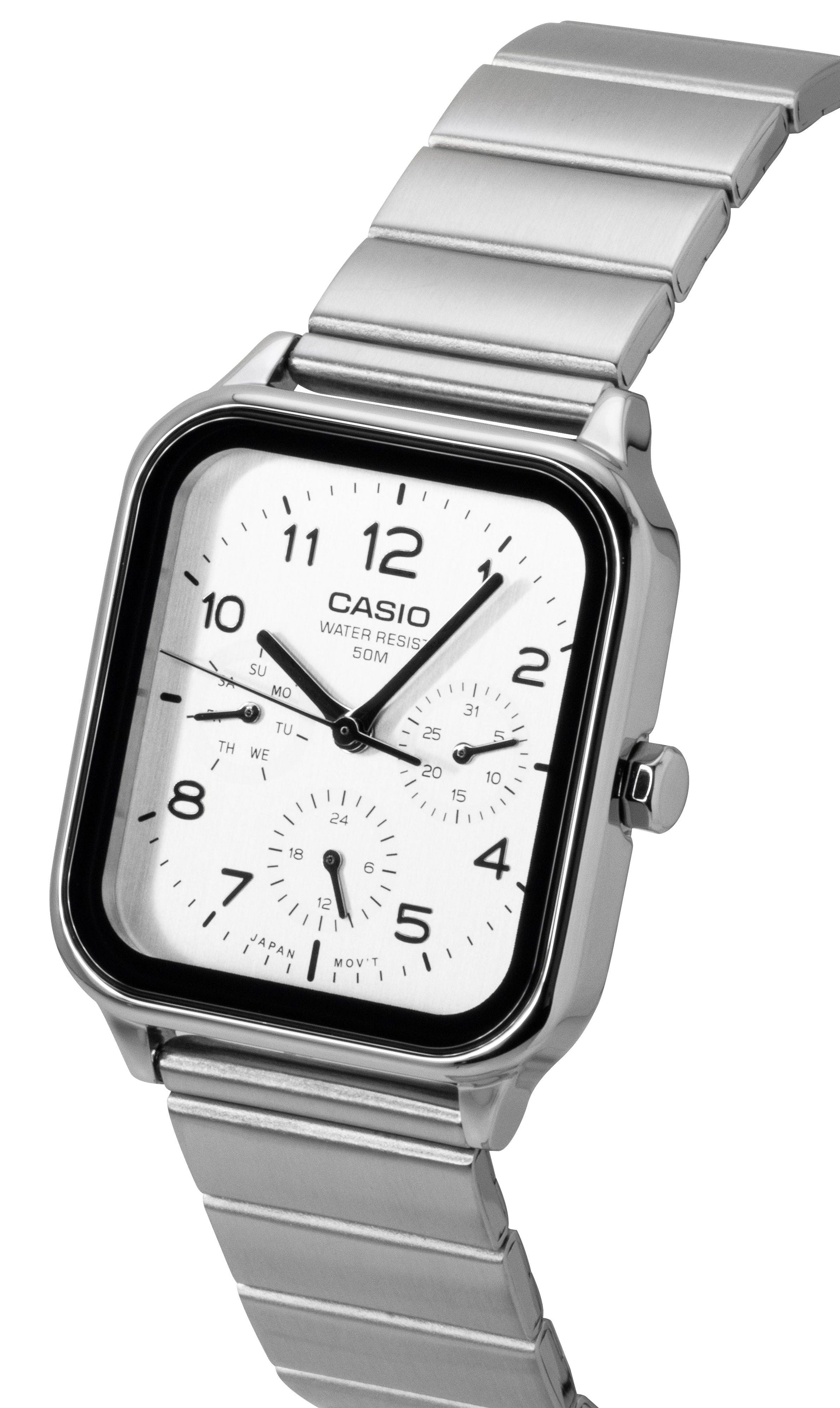 Casio Standard Analog Stainless Steel White Dial Quartz MTP - M306D - 7AV Men's Watch - Prestige Stones