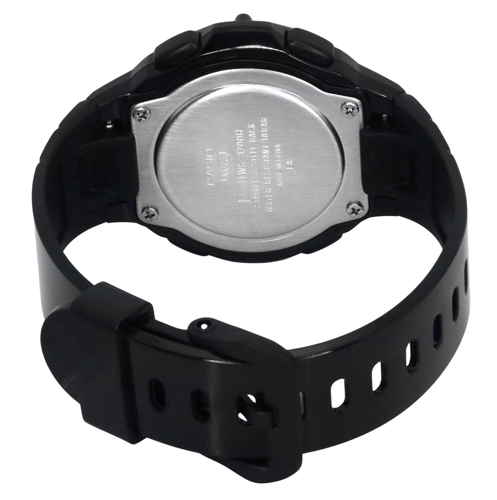 Casio Standard Digital Black Resin Strap Quartz LWS - 1200H - 1A2V 100M Women's Watch - Prestige Stones