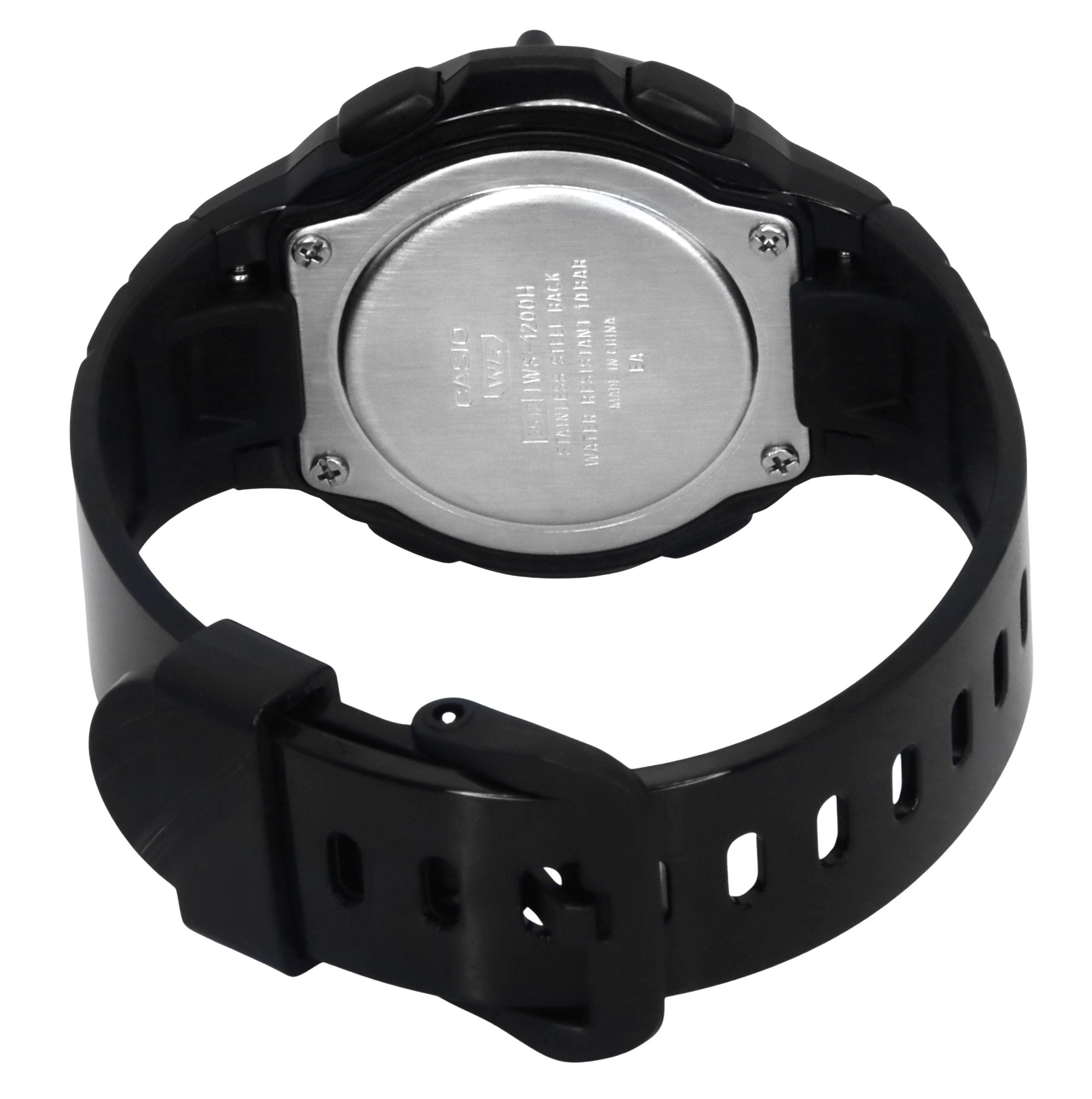 Casio Standard Digital Black Resin Strap Quartz LWS - 1200H - 1A2V 100M Women's Watch - Prestige Stones