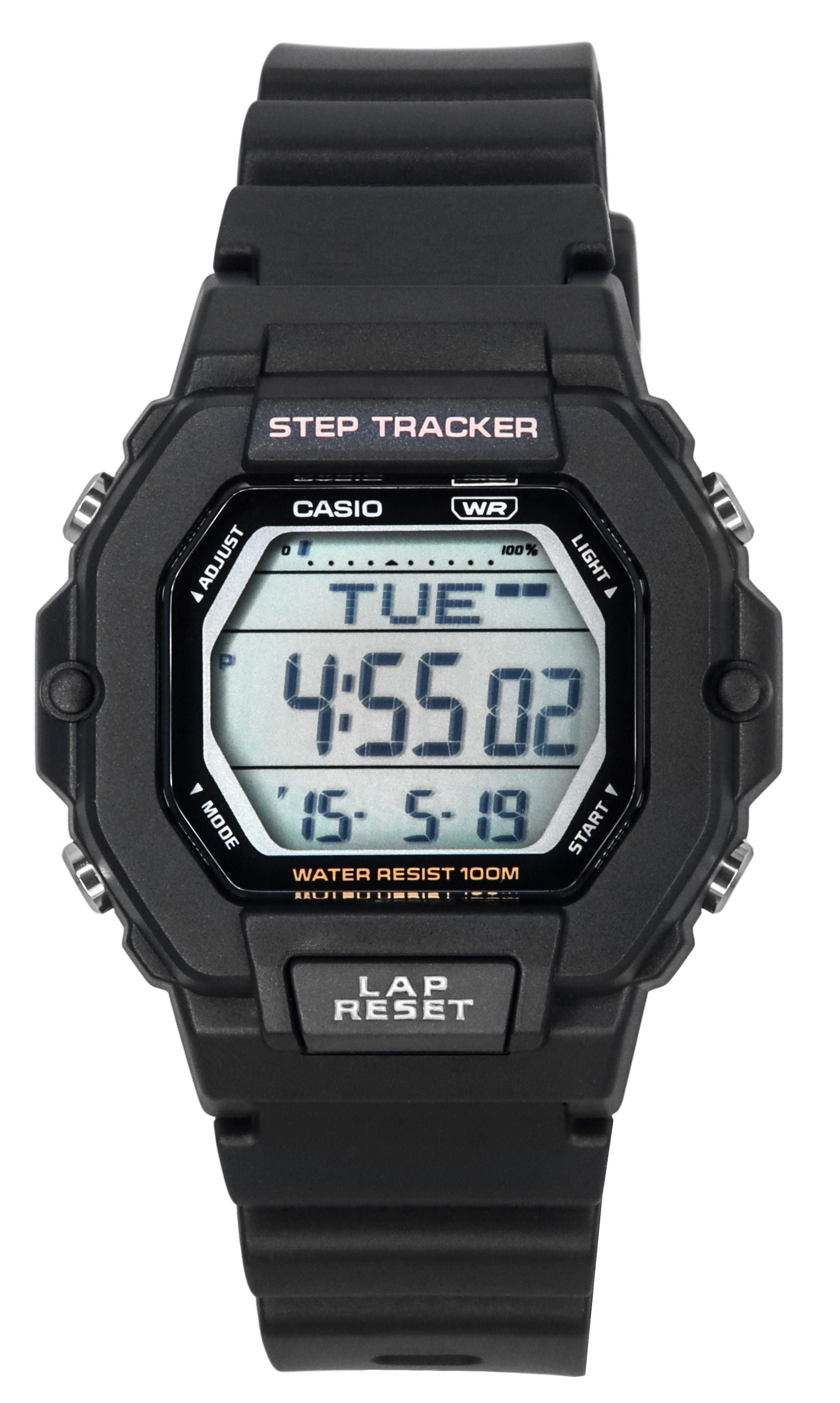 Casio Standard Digital Black Resin Strap Quartz LWS - 2200H - 1A 100M Unisex Watch - Prestige Stones