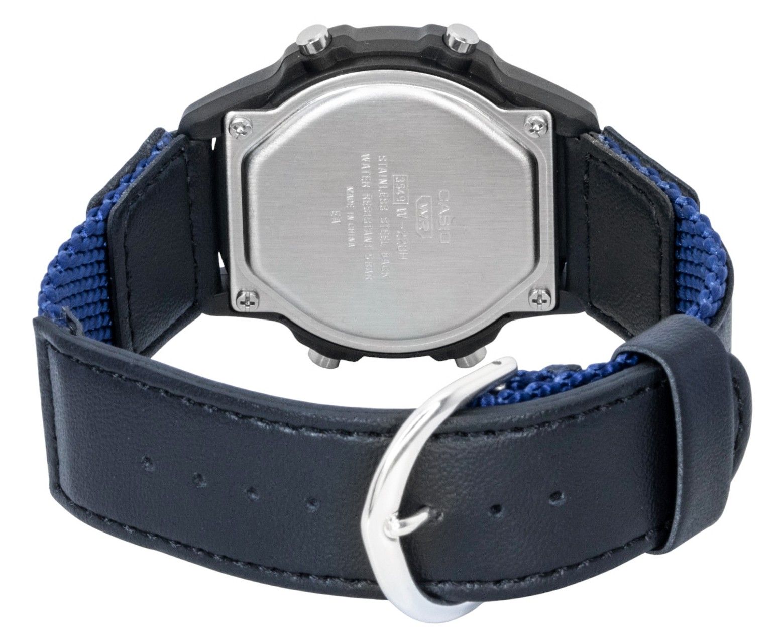 Casio Standard Digital Leather And Cloth Strap Quartz W - 220HF - 2AV Unisex Watch - Prestige Stones
