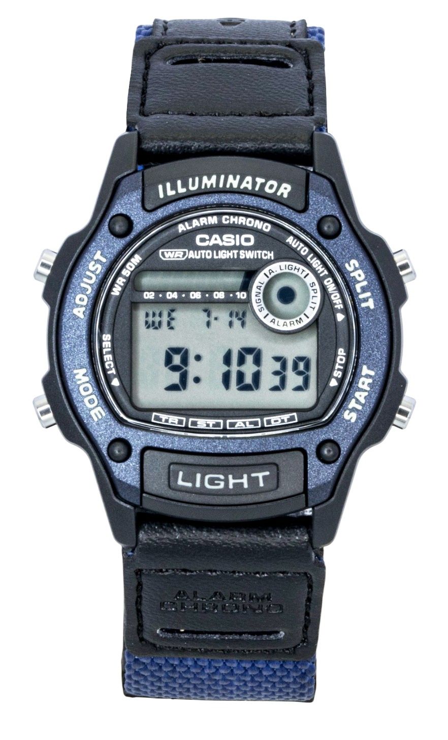 Casio Standard Digital Leather And Cloth Strap Quartz W - 220HF - 2AV Unisex Watch - Prestige Stones