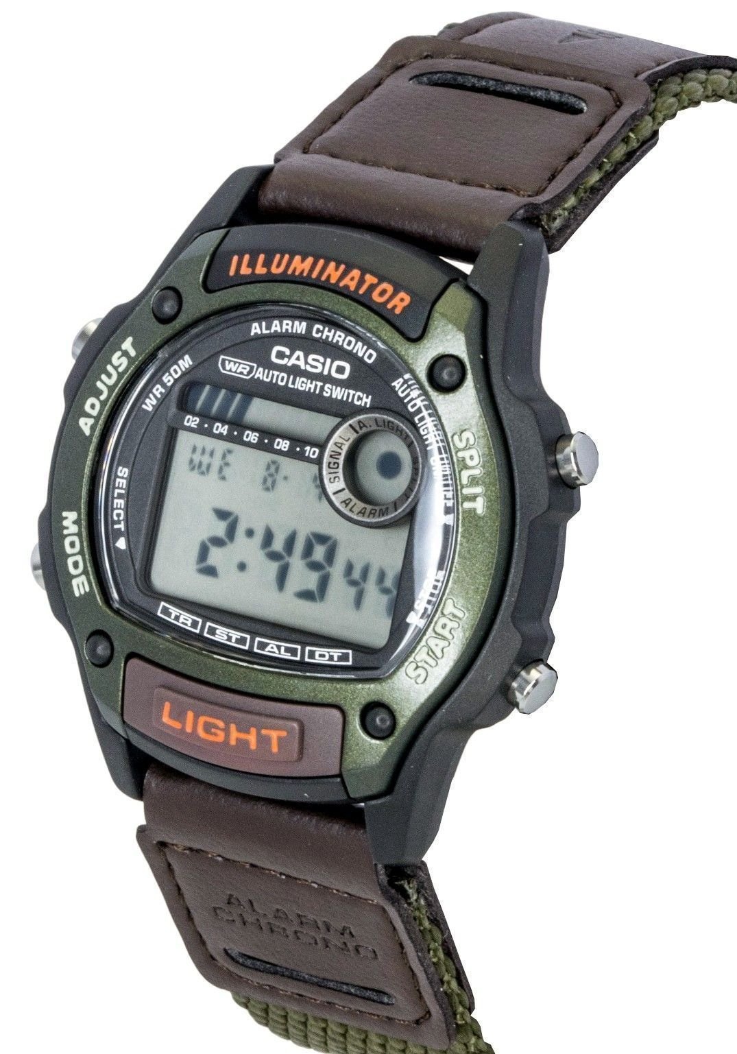 Casio Standard Digital Leather And Cloth Strap Quartz W - 220HF - 3AV Unisex Watch - Prestige Stones