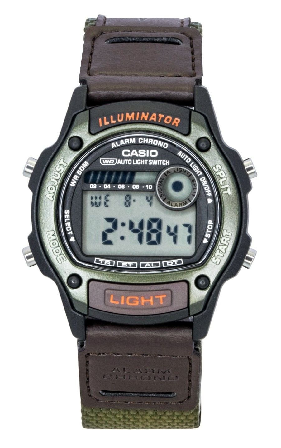 Casio Standard Digital Leather And Cloth Strap Quartz W - 220HF - 3AV Unisex Watch - Prestige Stones