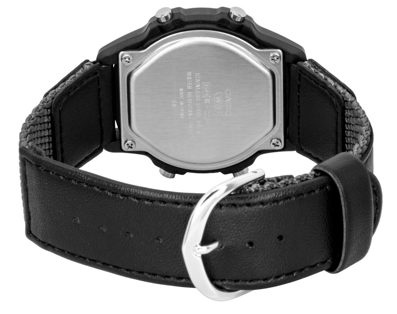 Casio Standard Digital Leather And Cloth Strap Quartz W - 220HF - 8AV Unisex Watch - Prestige Stones