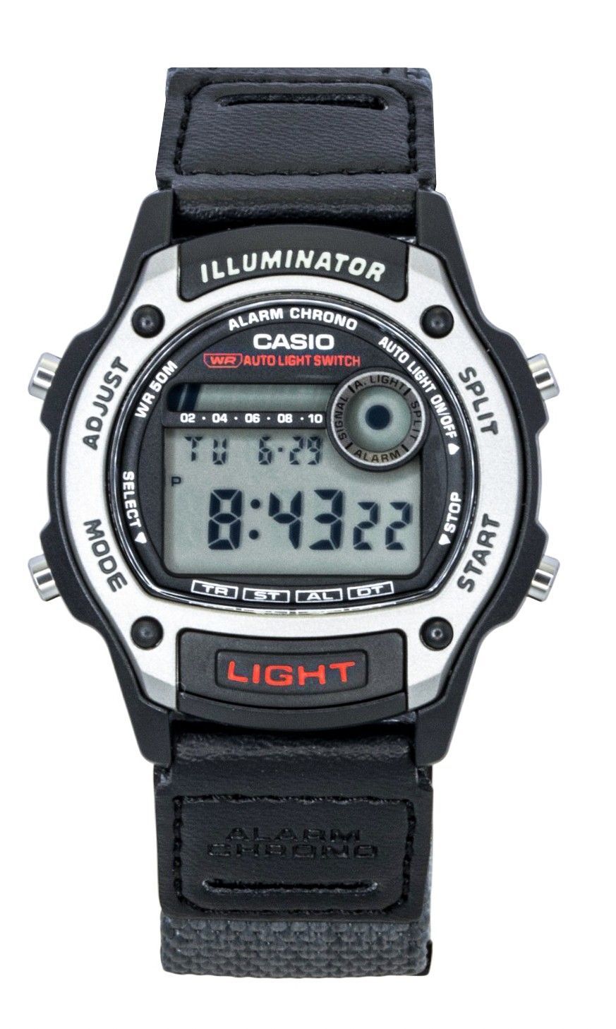 Casio Standard Digital Leather And Cloth Strap Quartz W - 220HF - 8AV Unisex Watch - Prestige Stones